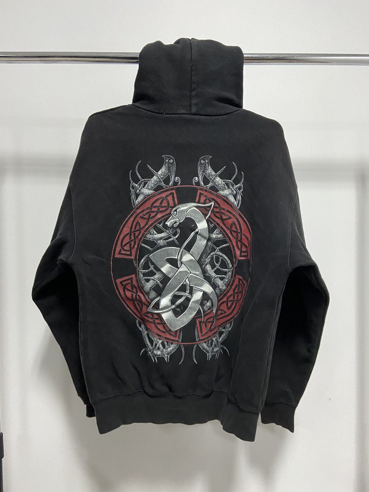 Band Tees × Vintage Amon Amarth big print logo hoodie rock band vintage Size US M / EU 48-50 / 2 - 2 Thumbnail