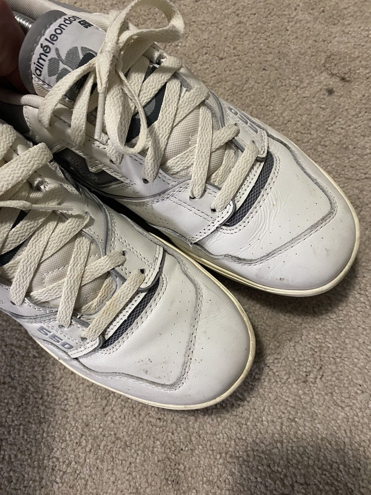 Aime Leon Dore × New Balance New Balance x Aime Leon Dore 550 White Grey Size US 10.5 / EU 43-44 - 9 Thumbnail