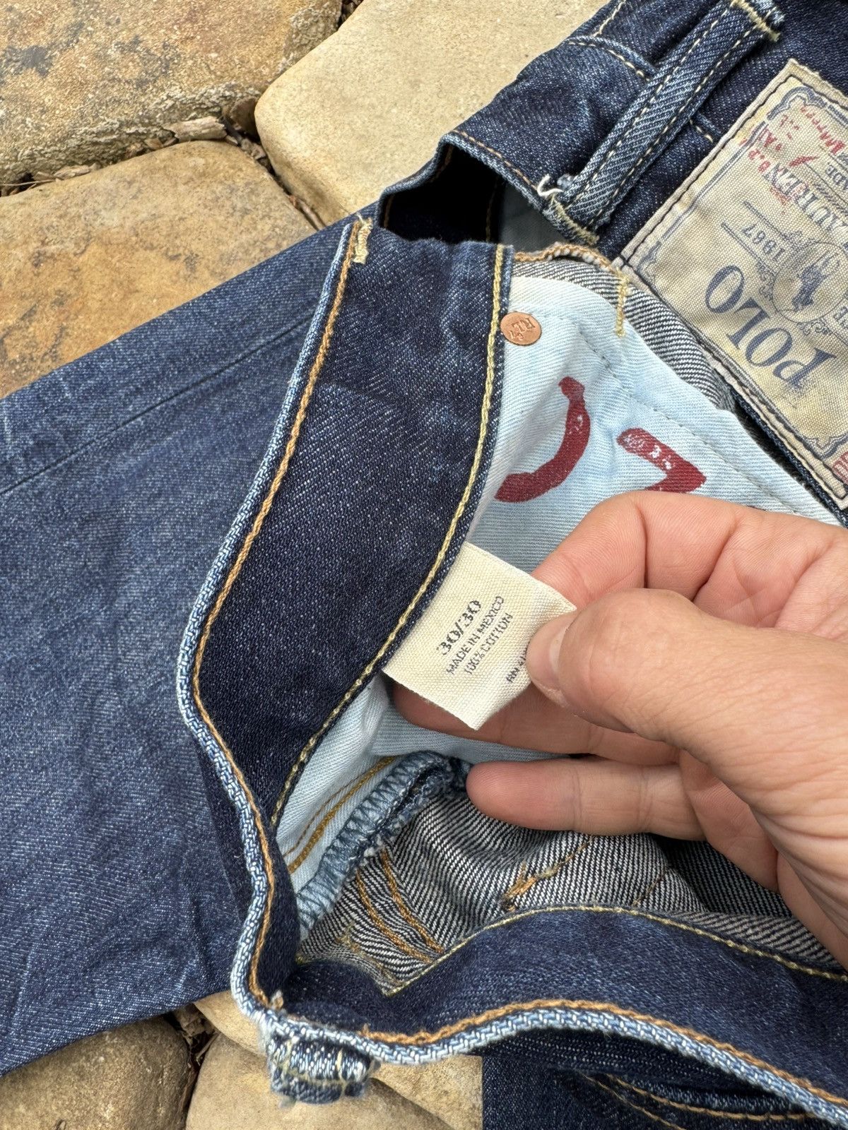 Vintage Vintage Polo Ralph Lauren Indigo Denim Pants Size US 30 / EU 46 - 11 Thumbnail