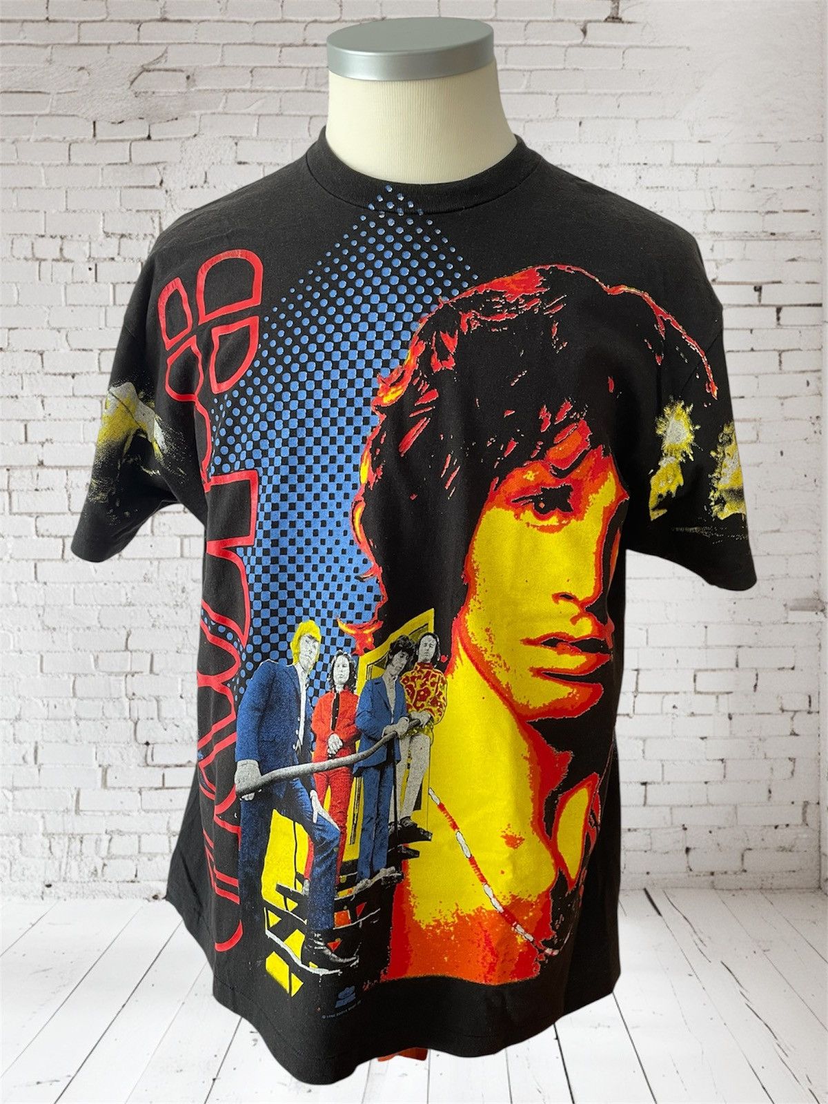 Hanes Vintage The Doors T-Shirt, AOP On Black Base, Early 1990s Size US XL / EU 56 / 4 - 1 Thumbnail