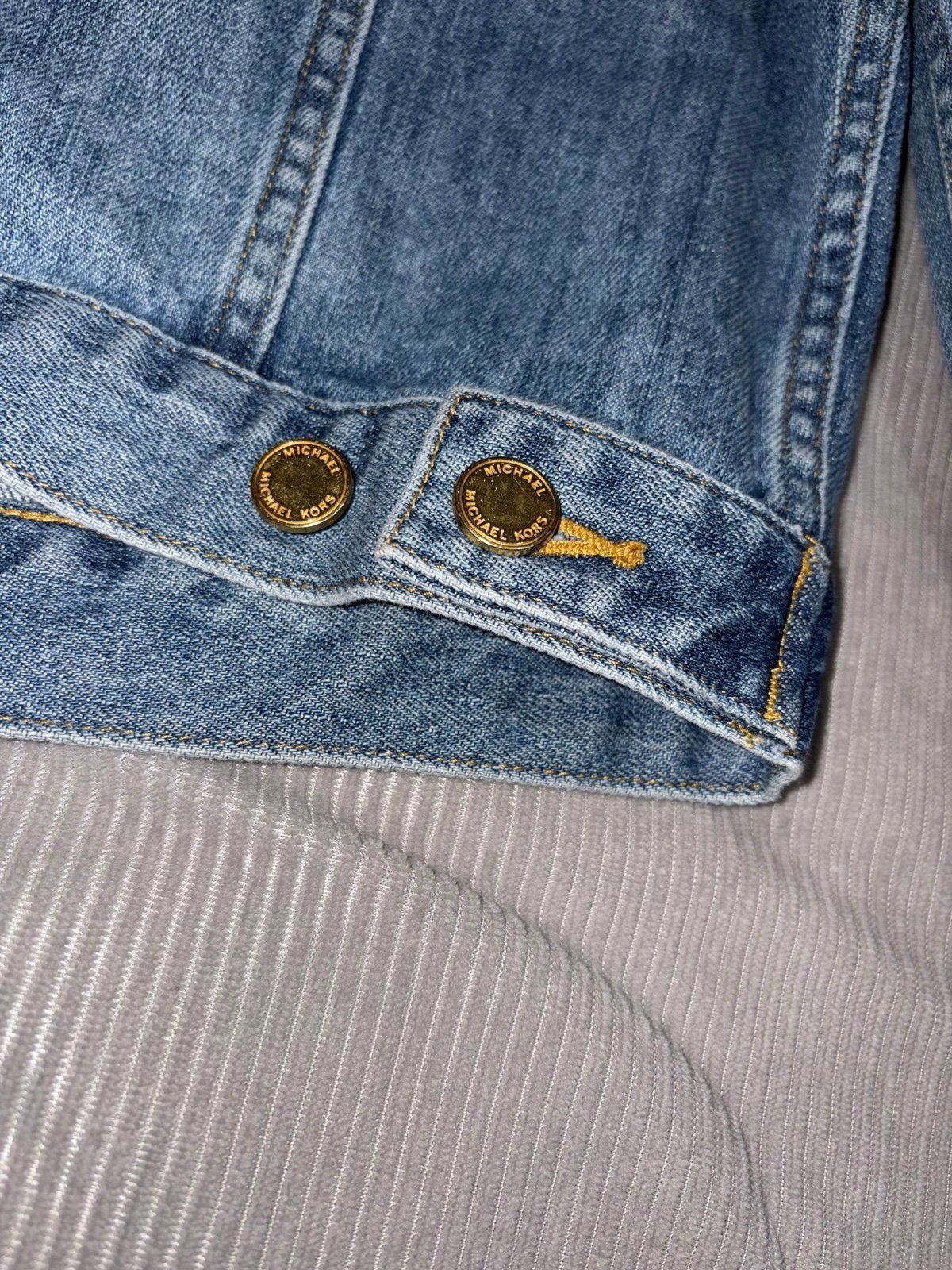 If Six Was Nine Vintage Y2k Michael Kors Denim Jean Jacket Fur Collar west Size XS / US 0-2 / IT 36-38 - 7 Thumbnail