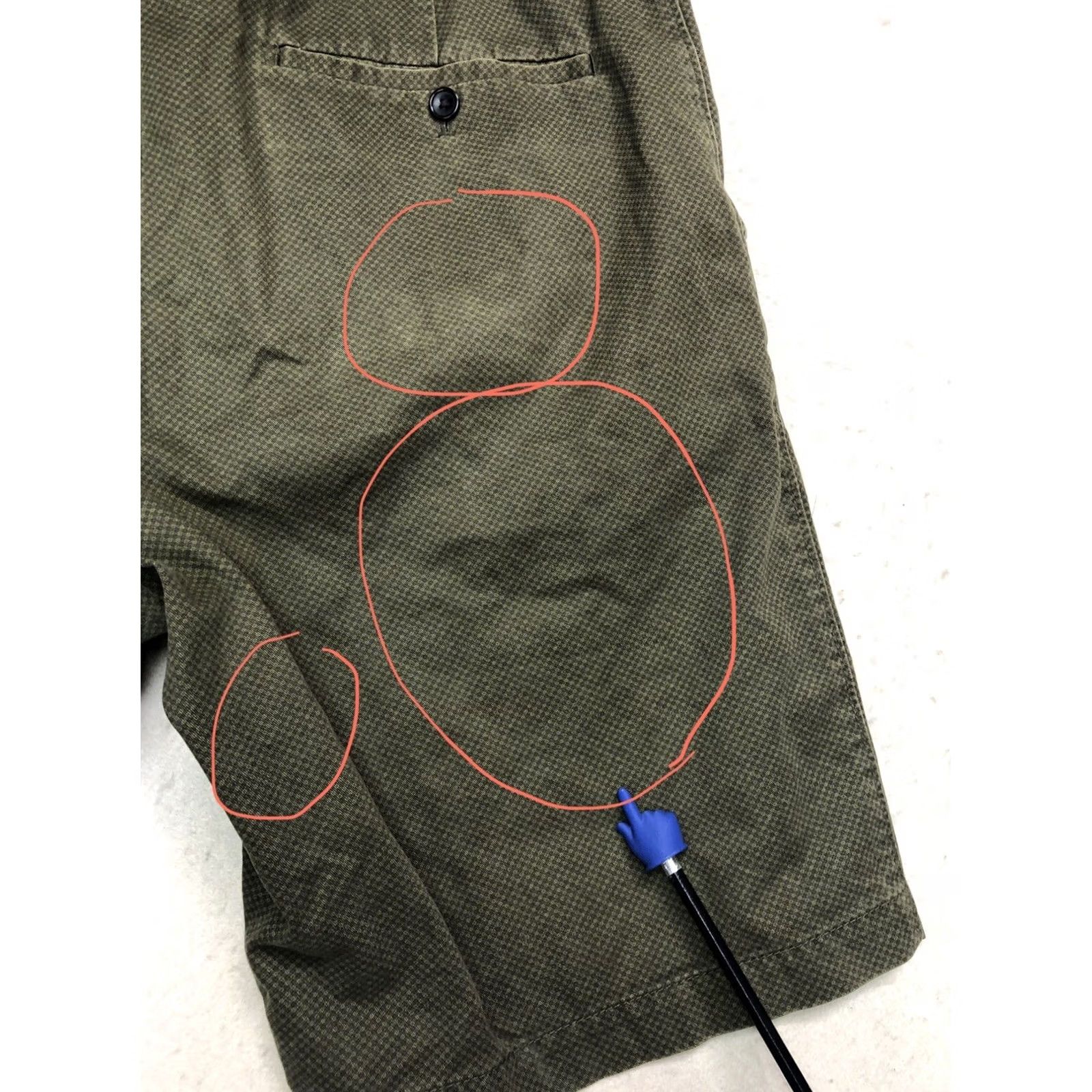 Banana Republic Banana Republic Mens Shorts 35 Green 100% Cotton Size US 35 - 3 Thumbnail