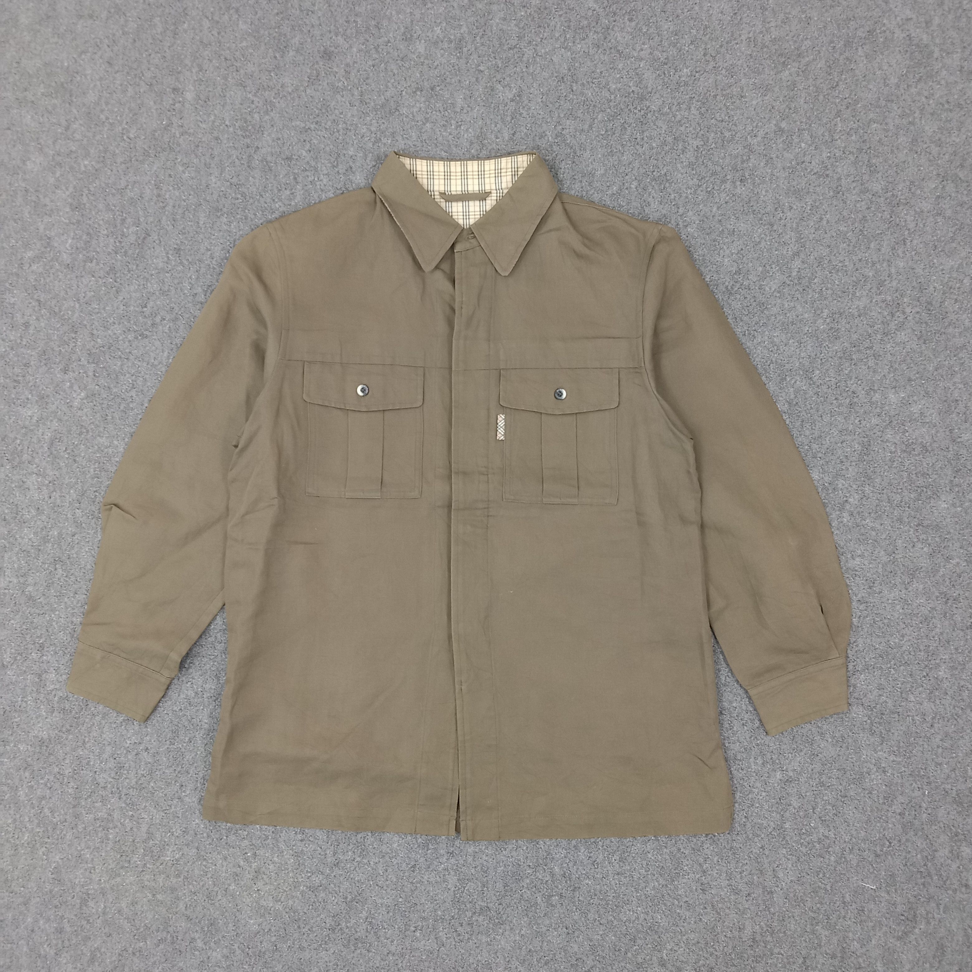 Burberry × Vintage Burberry London Designer Shirt Button Up Size US L / EU 52-54 / 3 - 1 Thumbnail