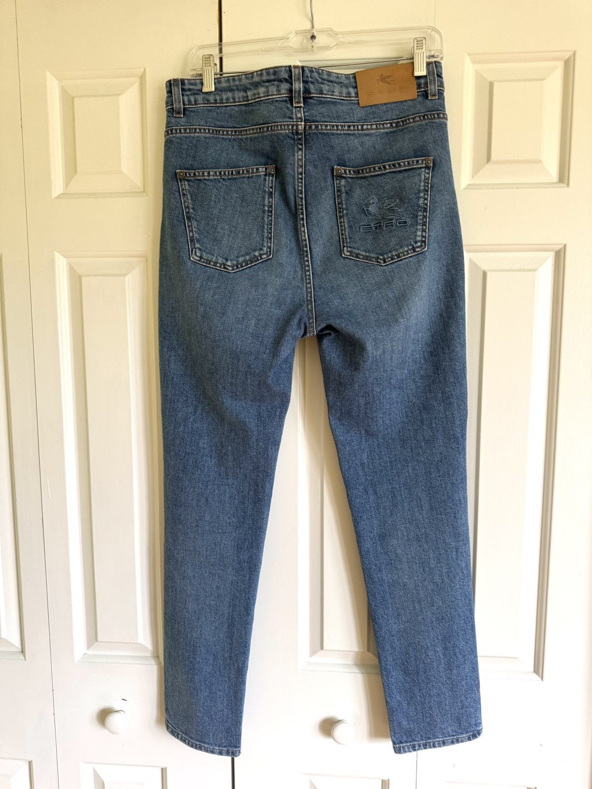 Etro ETRO Women Blue Tapered Jeans 29 EUC Size 29" - 2 Thumbnail