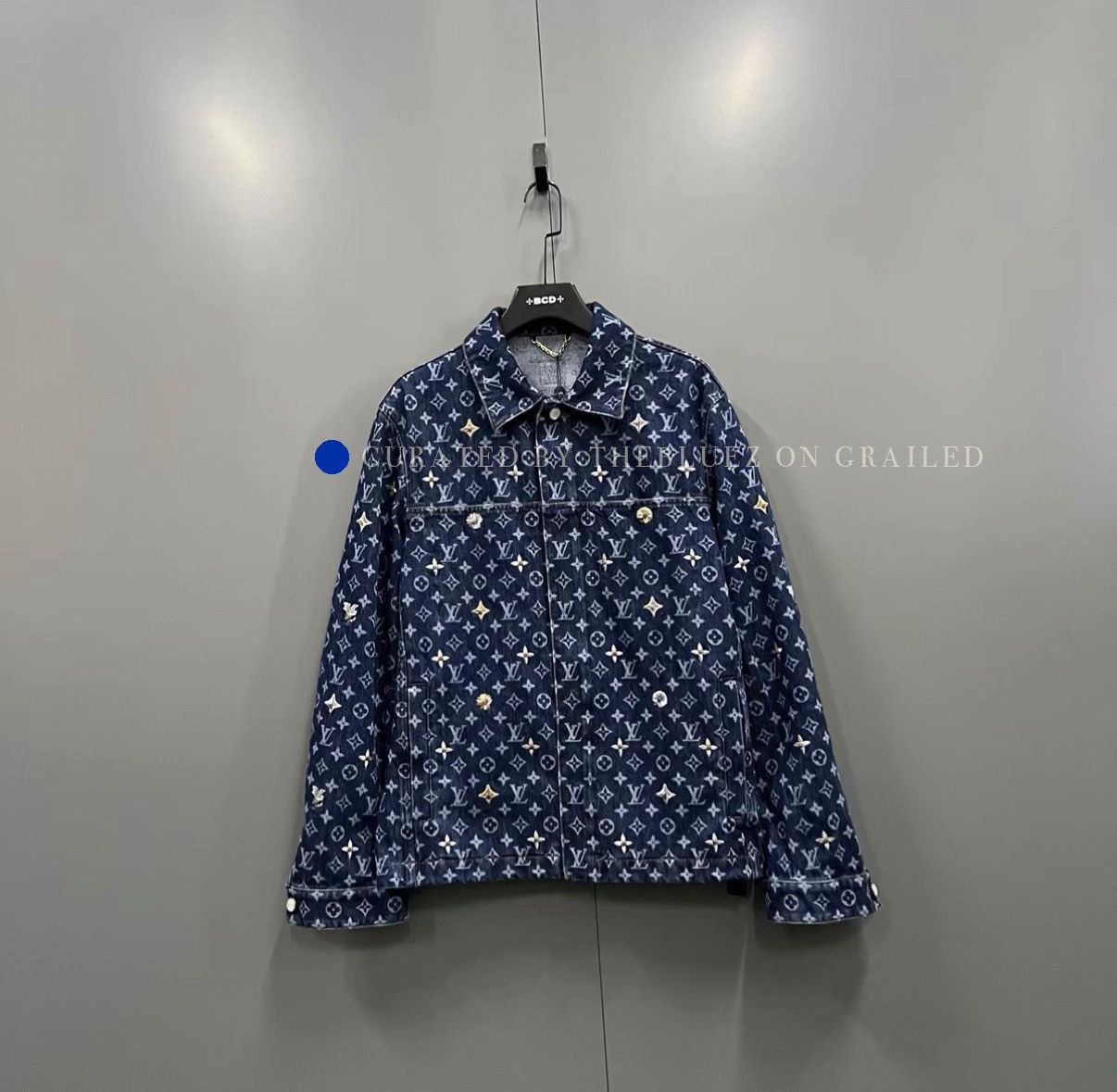 Louis Vuitton Embroidered Denim Jacket in Blue Size US M / EU 48-50 / 2 - 1 Thumbnail