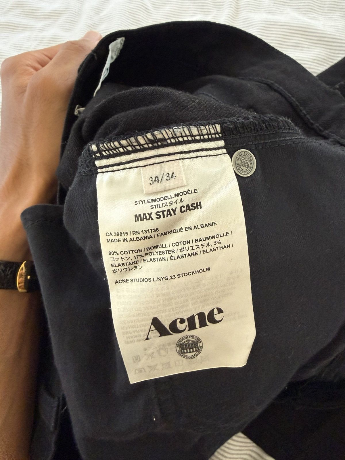 Acne Studios Acne Max Stay Cash Denim, 34 x 34 Size US 34 / EU 50 - 4 Thumbnail