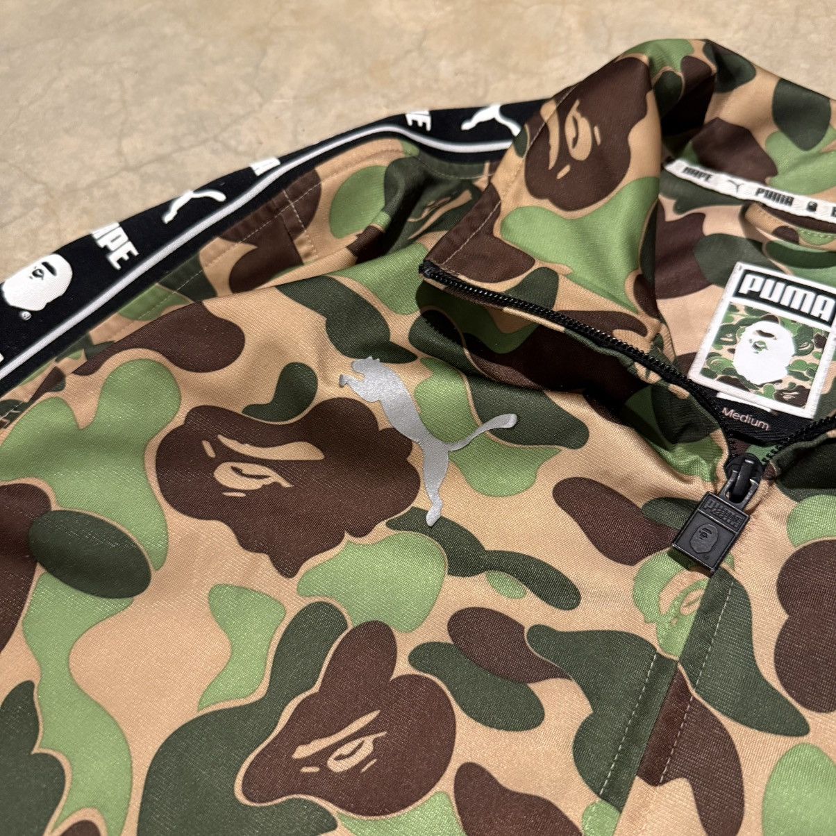 Bape × Puma Bape x Puma ABC Camo Training Zip Up Jacket Bathing Ape F.C. Size US M / EU 48-50 / 2 - 8 Thumbnail