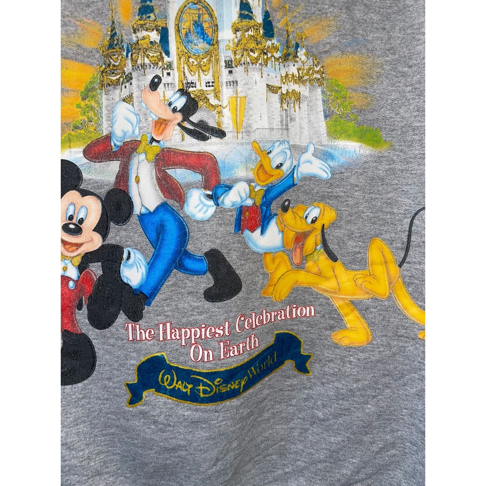 Disney Vintage Walt Disney World Hoodie Gray Ful Zip Jacket VTG XL Size US XL / EU 56 / 4 - 9 Thumbnail
