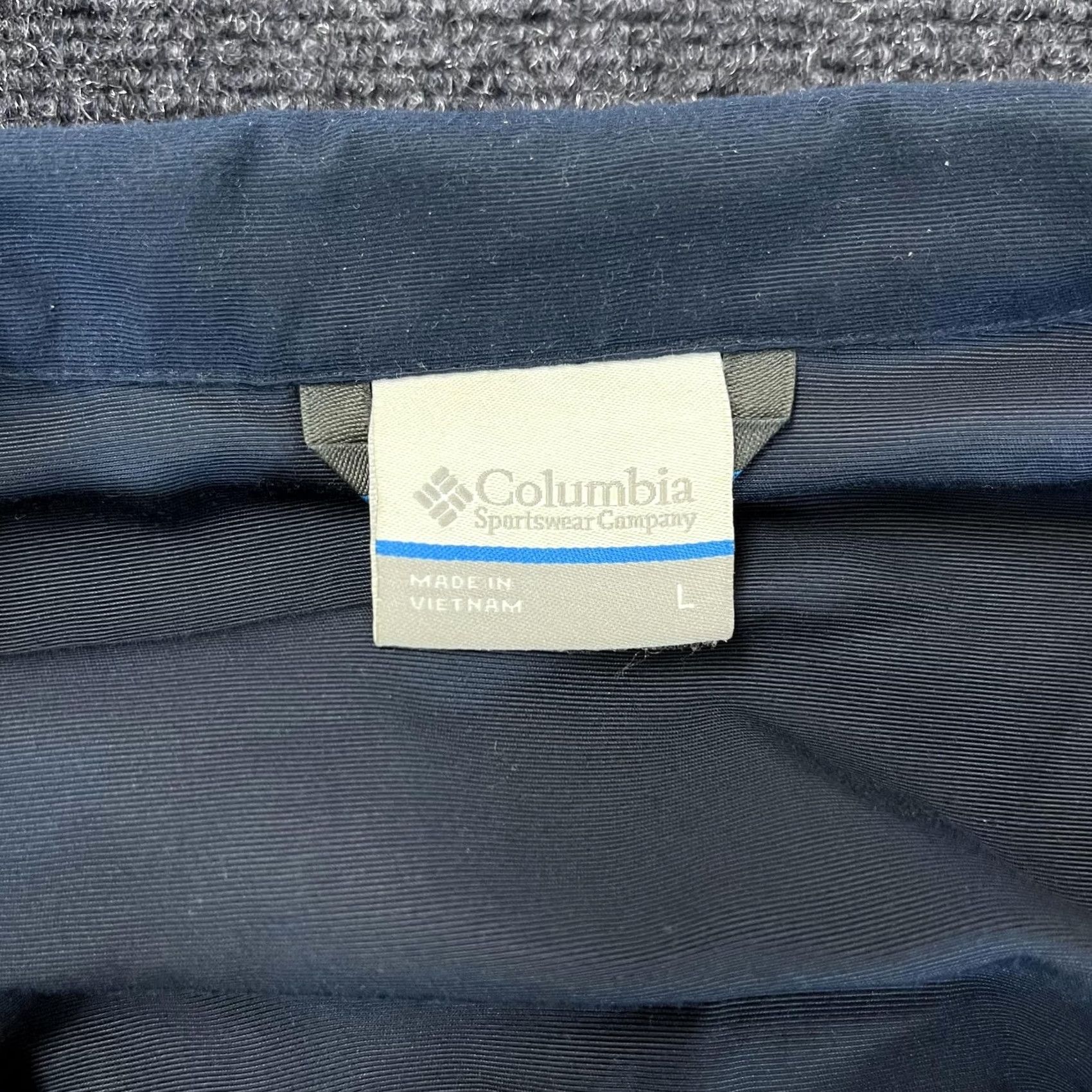 Vintage Columbia Jacket Mens Large Blue Full Zip Windbreaker Lightweight Outdoor Hiking Size US L / EU 52-54 / 3 - 2 Thumbnail