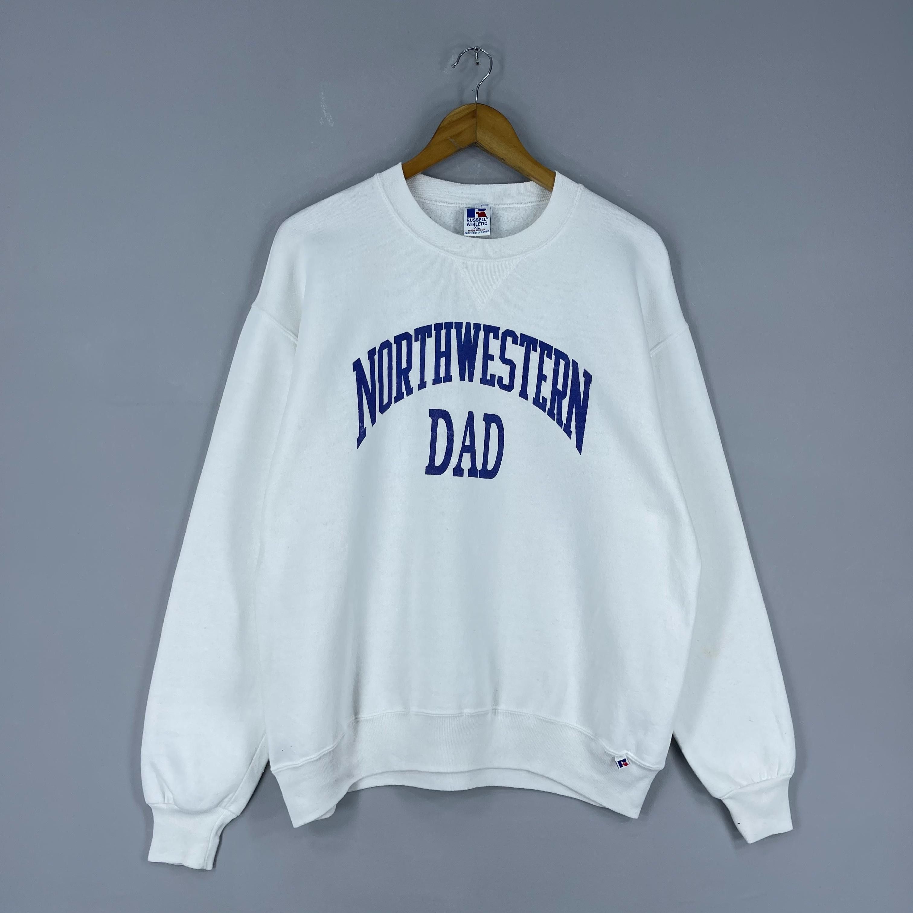 Vintage Vintage NORTHWESTERN DAD University Printed Sweatshirt Size US L / EU 52-54 / 3 - 4 Thumbnail