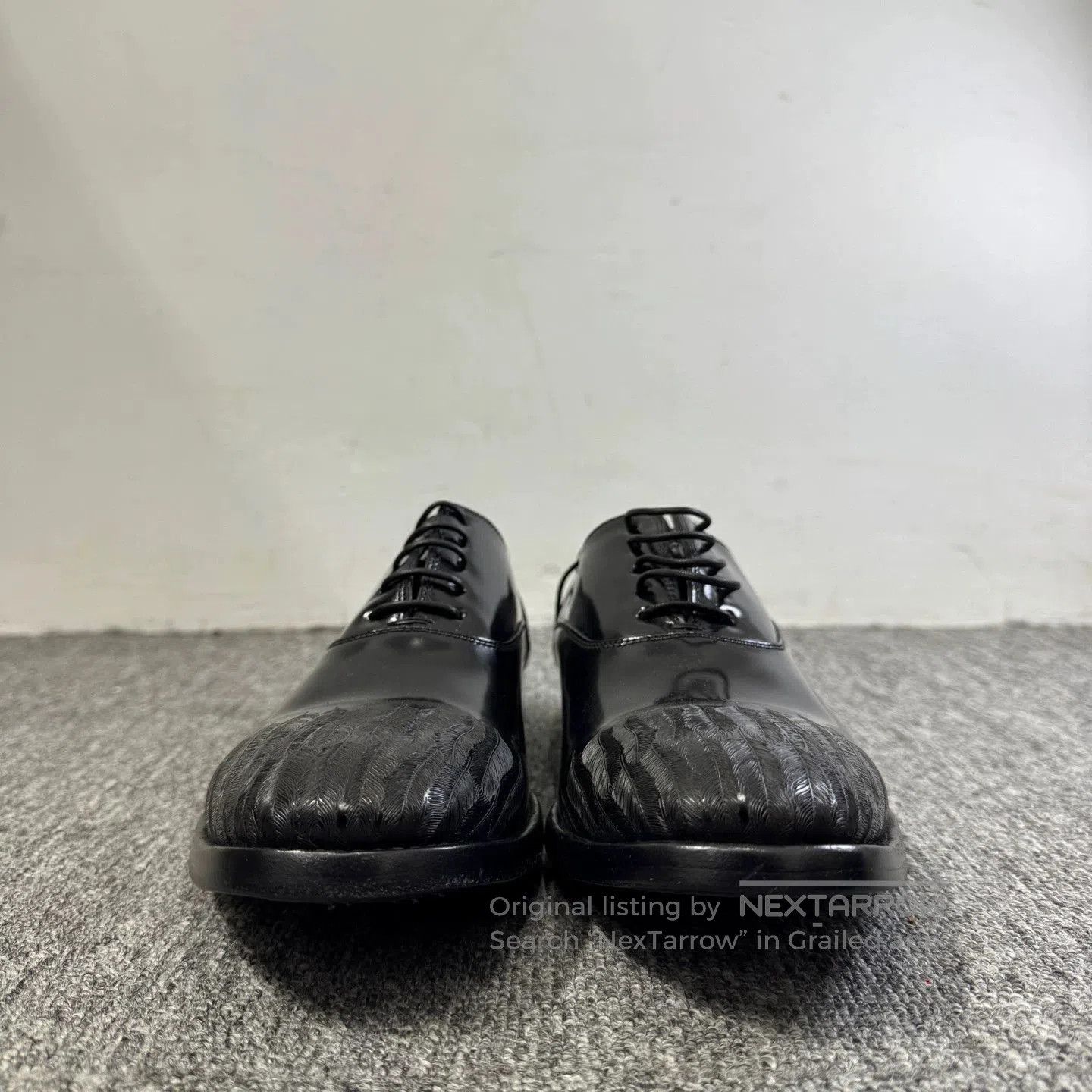 Alexander McQueen Black Leather Formal Lace-Up Shoes. Size US 7 / EU 40 - 2 Thumbnail