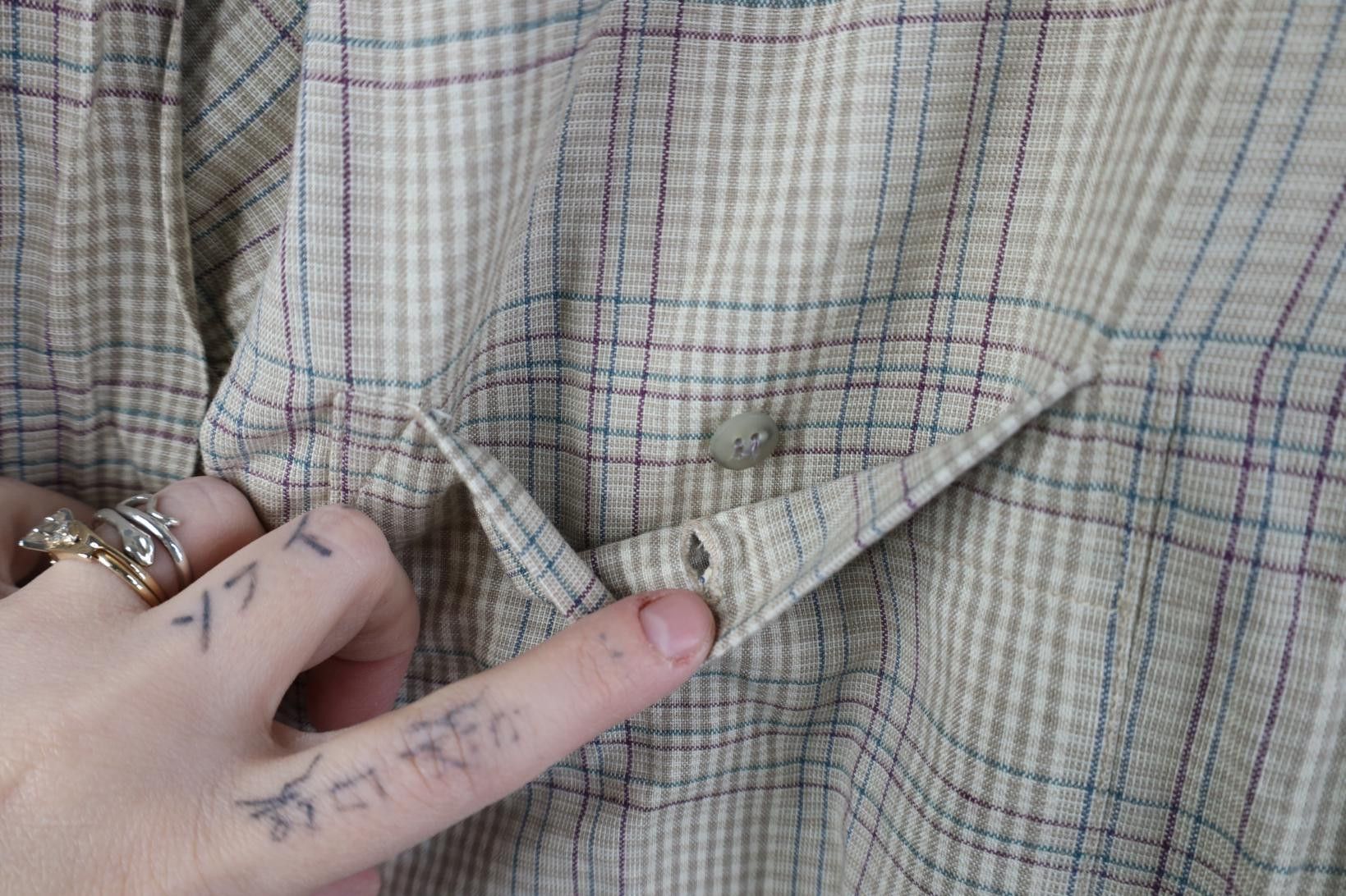 Vintage Deadstock Vintage 90s Streetwear Gabardine Button Shirt Size US L / EU 52-54 / 3 - 5 Thumbnail