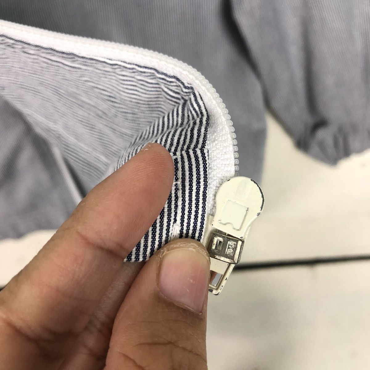 Japanese Brand Elf Racing Striped Full-Zip Jacket – Moto Streetwear Utility Size US M / EU 48-50 / 2 - 18 Thumbnail