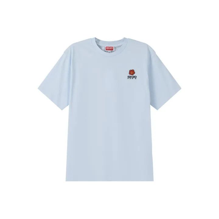Kenzo KENZO Signature Floral Pattern Light Blue T-Shirt 0079 Size US L / EU 52-54 / 3 - 1 Thumbnail