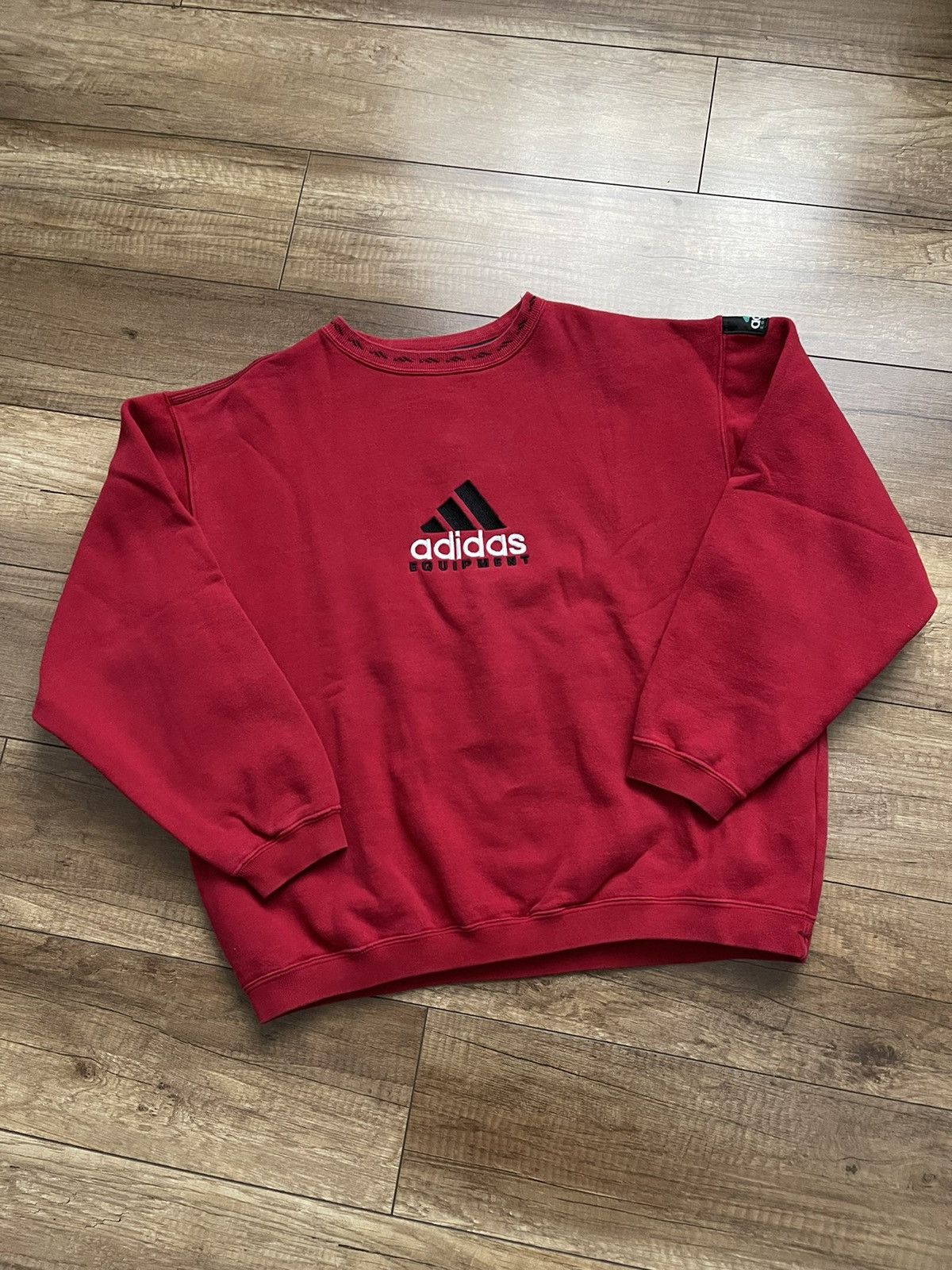 Vintage Adidas Equipment Vintage Sweatshirt Crewneck 90s Big Logo Size US M / EU 48-50 / 2 - 1 Thumbnail