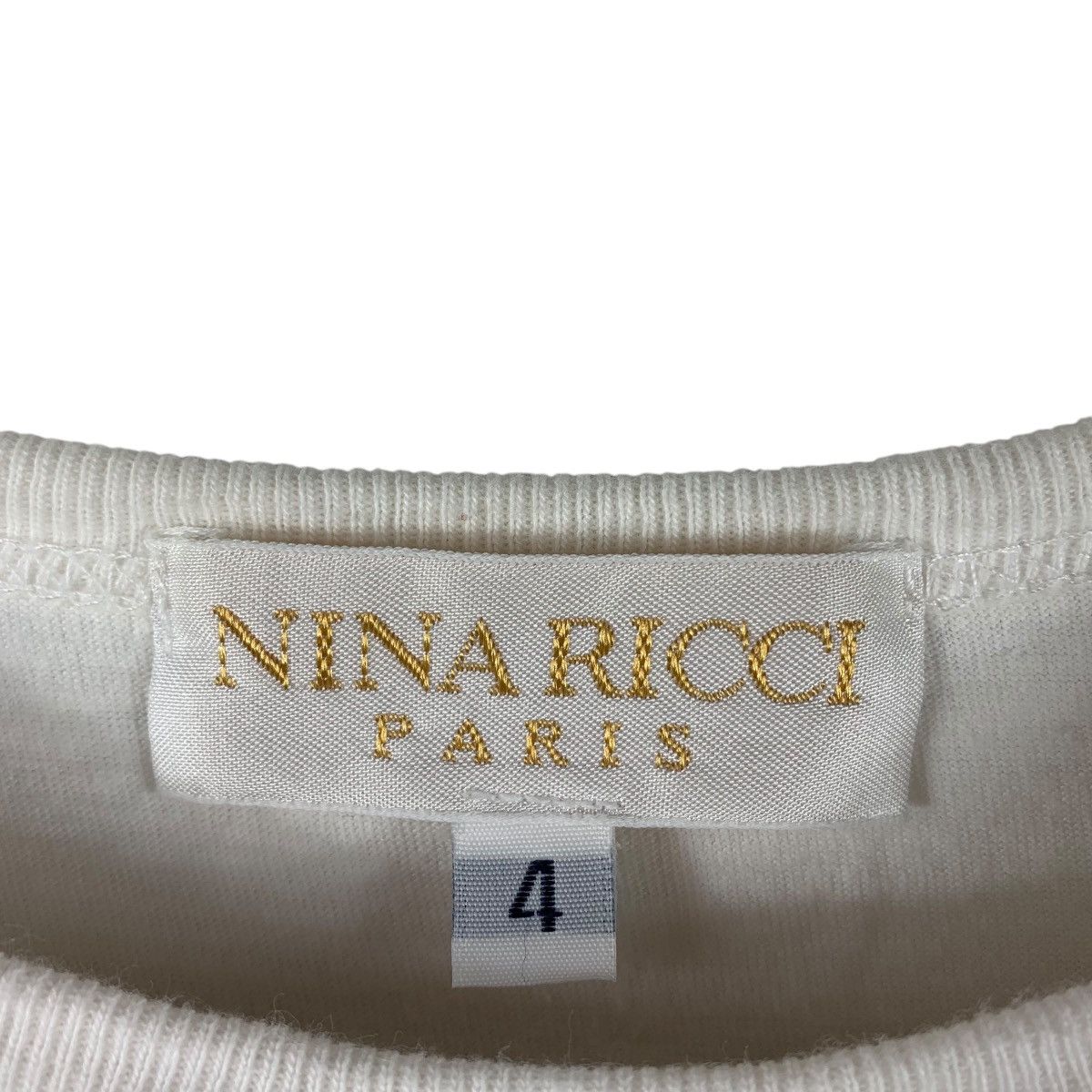 Designer × Nina Ricci NINA RICCI Small love logo spellout designer tee Size S / US 4 / IT 40 - 3 Thumbnail