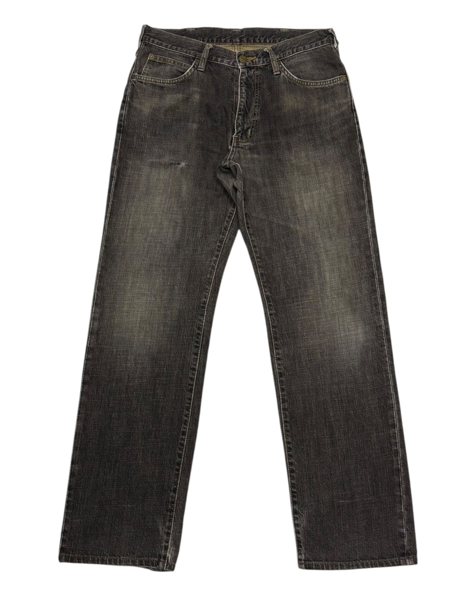 If Six Was Nine Vintage Wrangler Faded Black Loose Fit Jean Size US 32 / EU 48 - 7 Thumbnail
