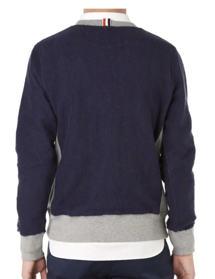 Thom Browne Two Tone Reverse Loopback Crewneck Sweatshirt Size US M / EU 48-50 / 2 - 8 Thumbnail