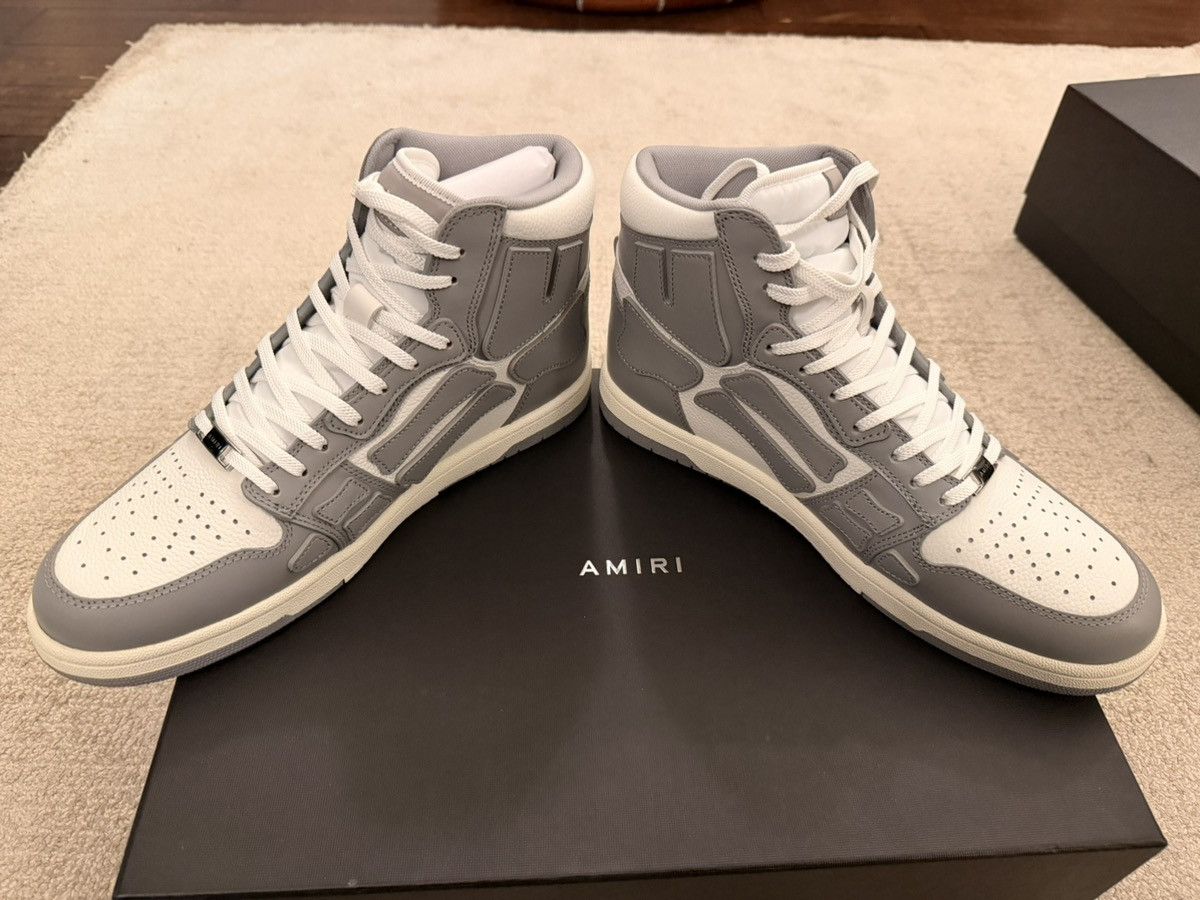 Amiri Amiri Skel Hi Top Grey Size 44 - NEW with BOX Size US 11 / EU 44 - 2 Thumbnail
