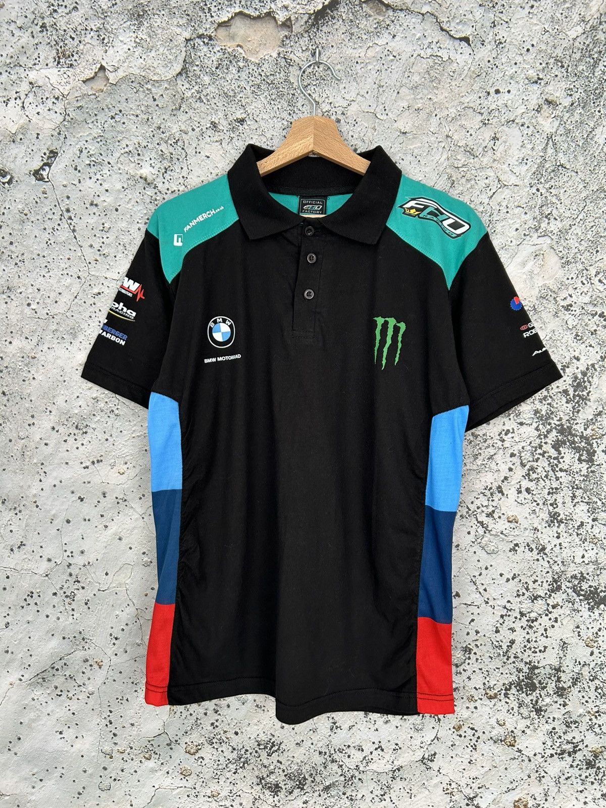 BMW BMW Motorrad Monster Racing Polo Tee Sport Hype Rare Size US S / EU 44-46 / 1 - 1 Thumbnail
