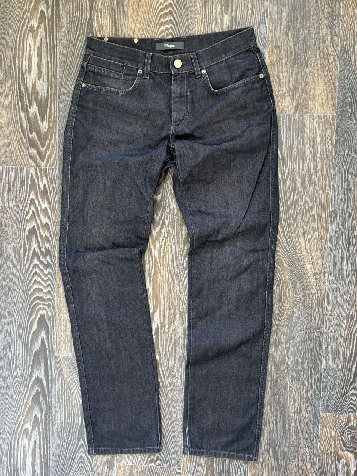 Z Zegna Z Zegna Dark Denim Jeans Slim Fit Size 32 Size US 32 / EU 48 - 4 Thumbnail