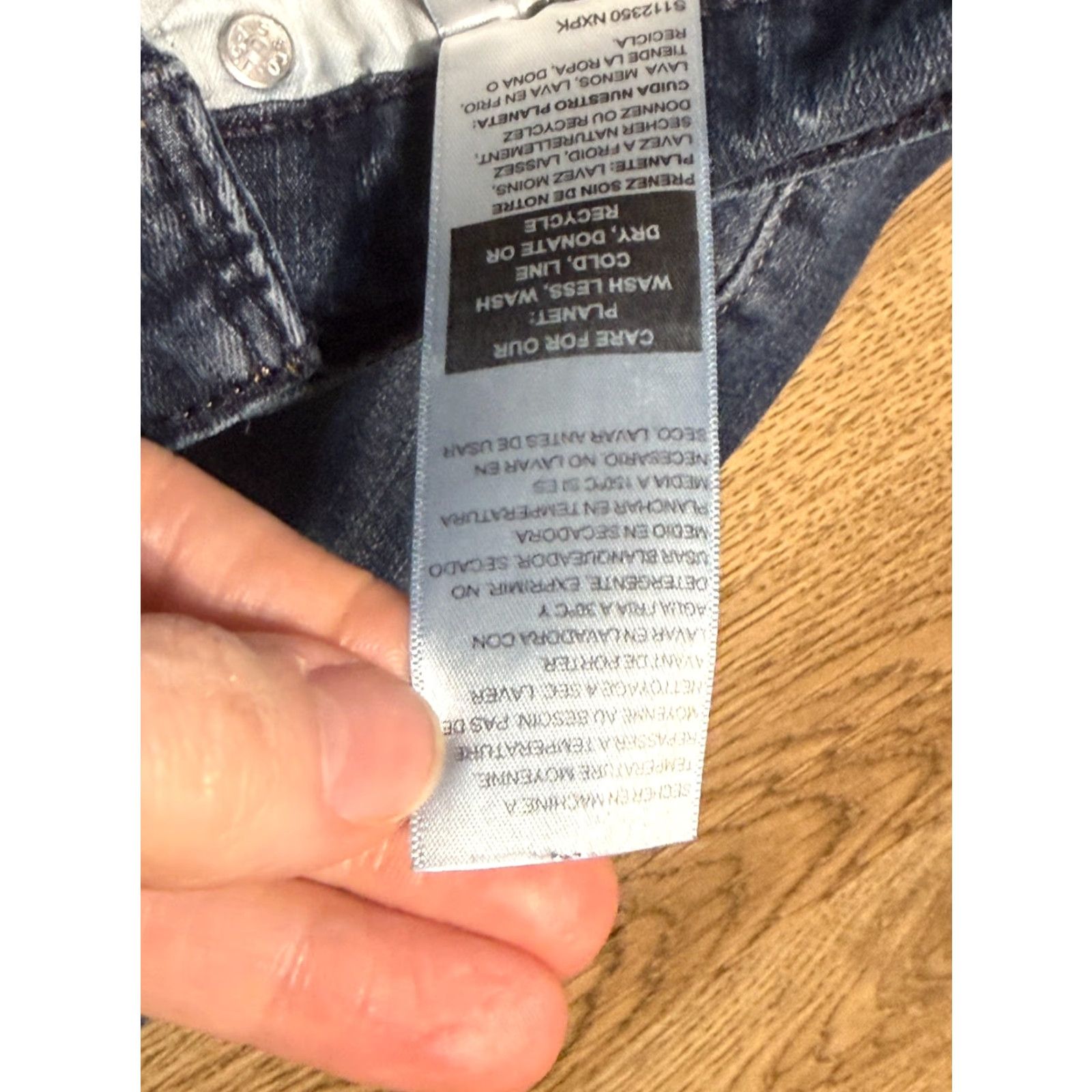 Levi's Levi's Jeans Women's Size 4S Blue Denim Mid Rise Straight 5-Pocket Pocket Regular Size 27" / US 4 / IT 40 - 7 Thumbnail