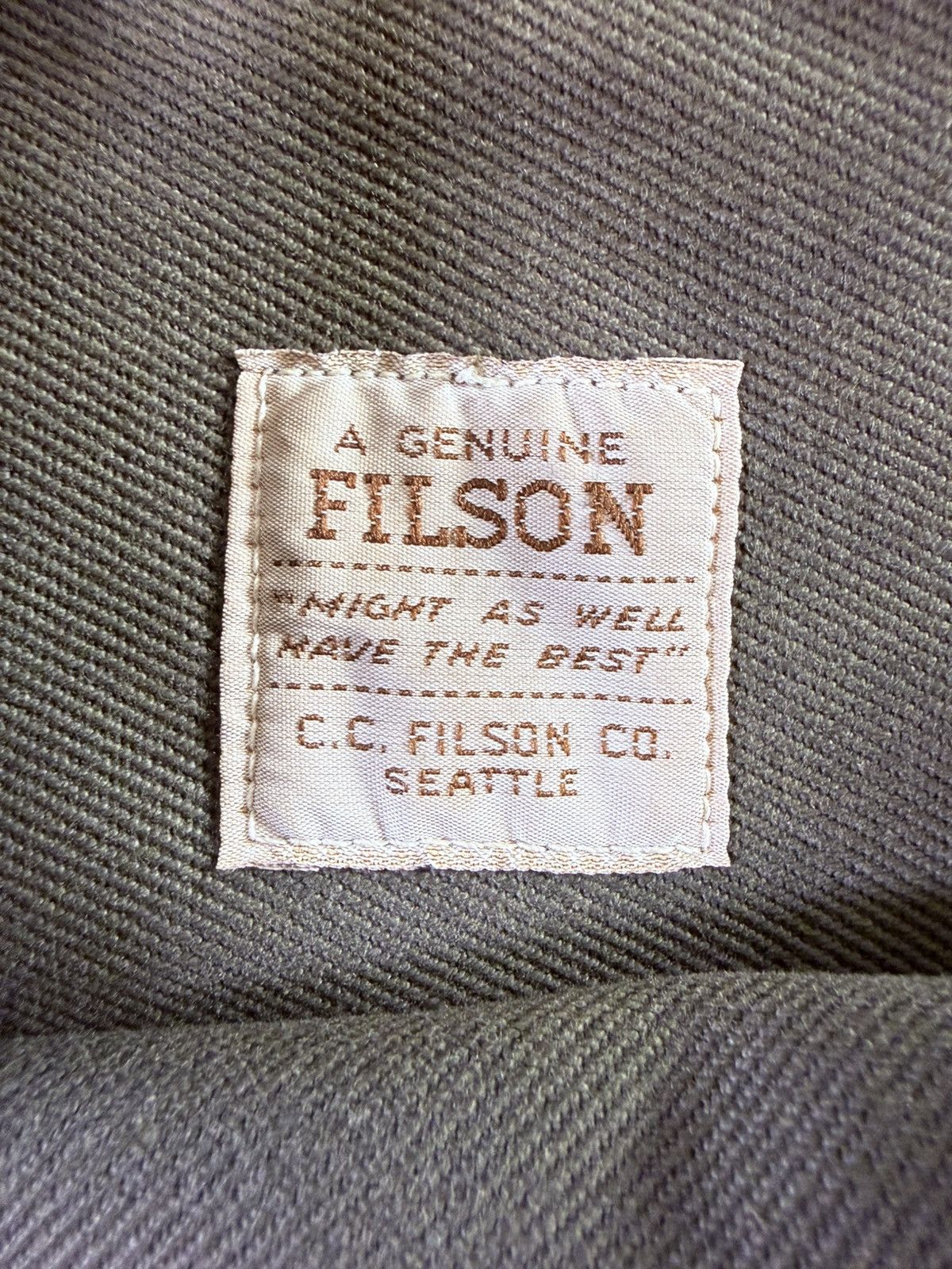 Filson Filson 260 Tote Olive Vintage Brown Tag USA Size ONE SIZE - 2 Thumbnail