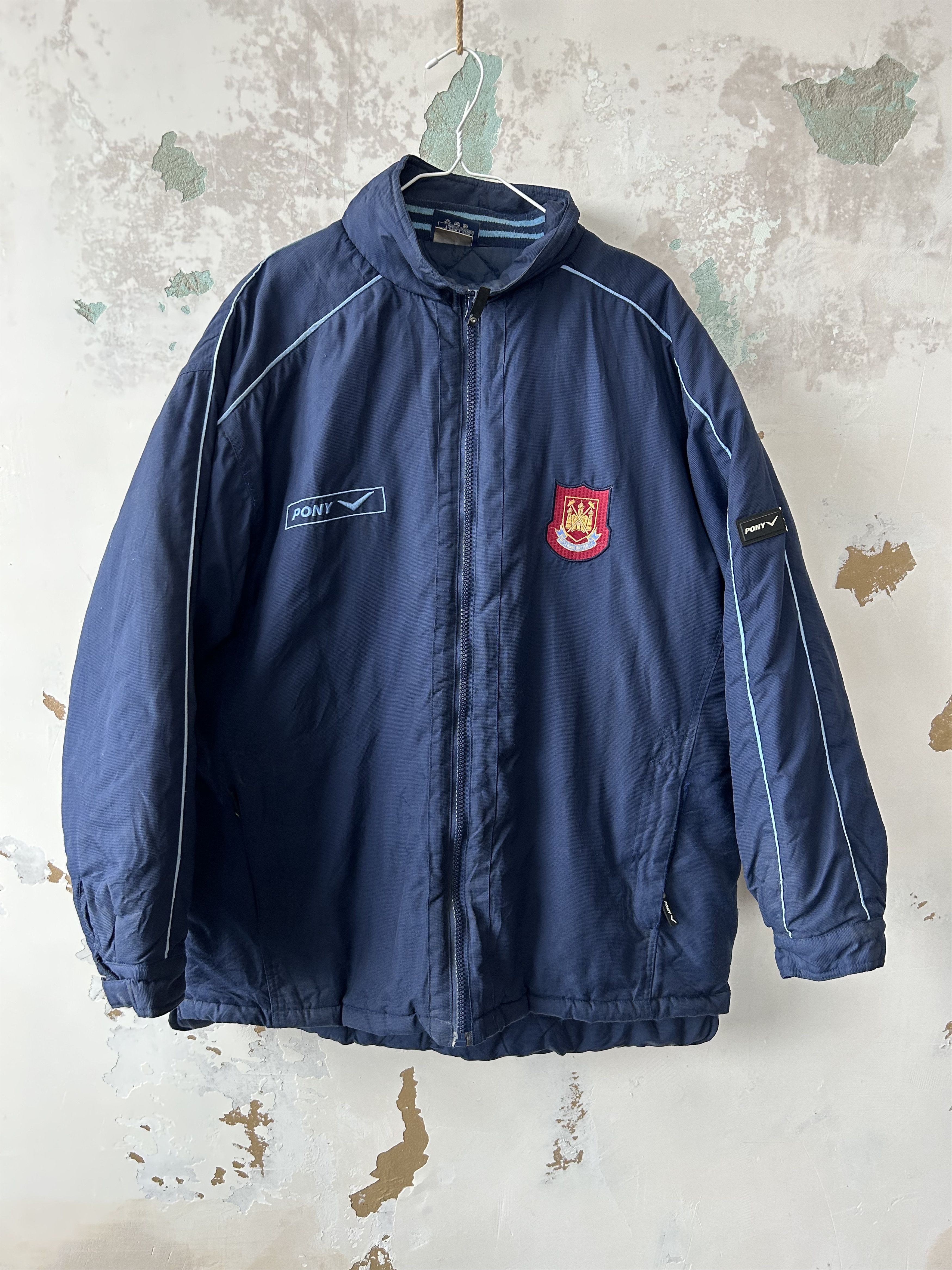 PONY Vintage West Ham United Pony 90s Soccer jacket Size US L / EU 52-54 / 3 - 1 Thumbnail