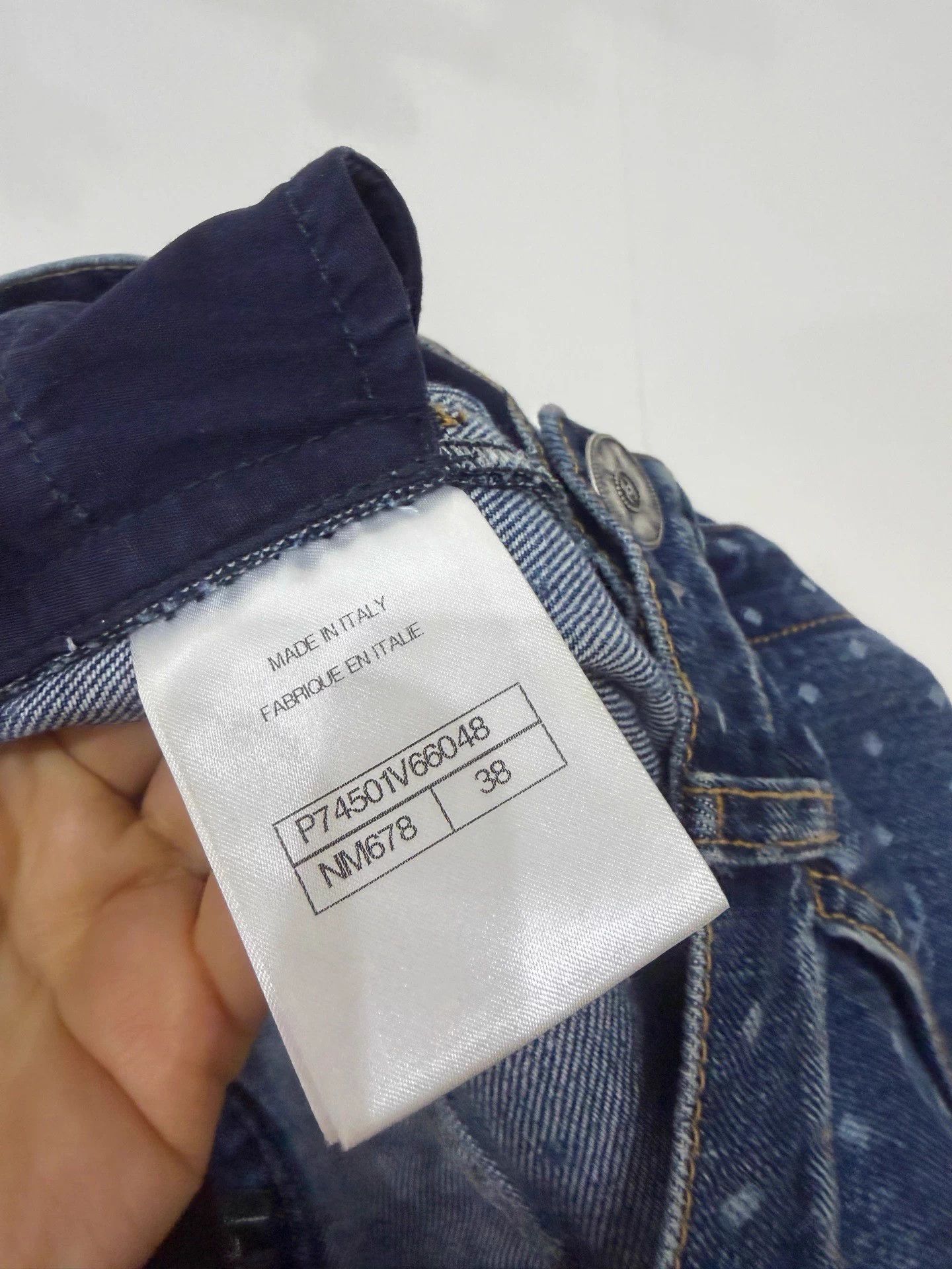 Chanel Chanel 23P Polka Dot Logo Wide Leg Jeans FR38 99 New Size 27" / US 4 / IT 40 - 5 Thumbnail
