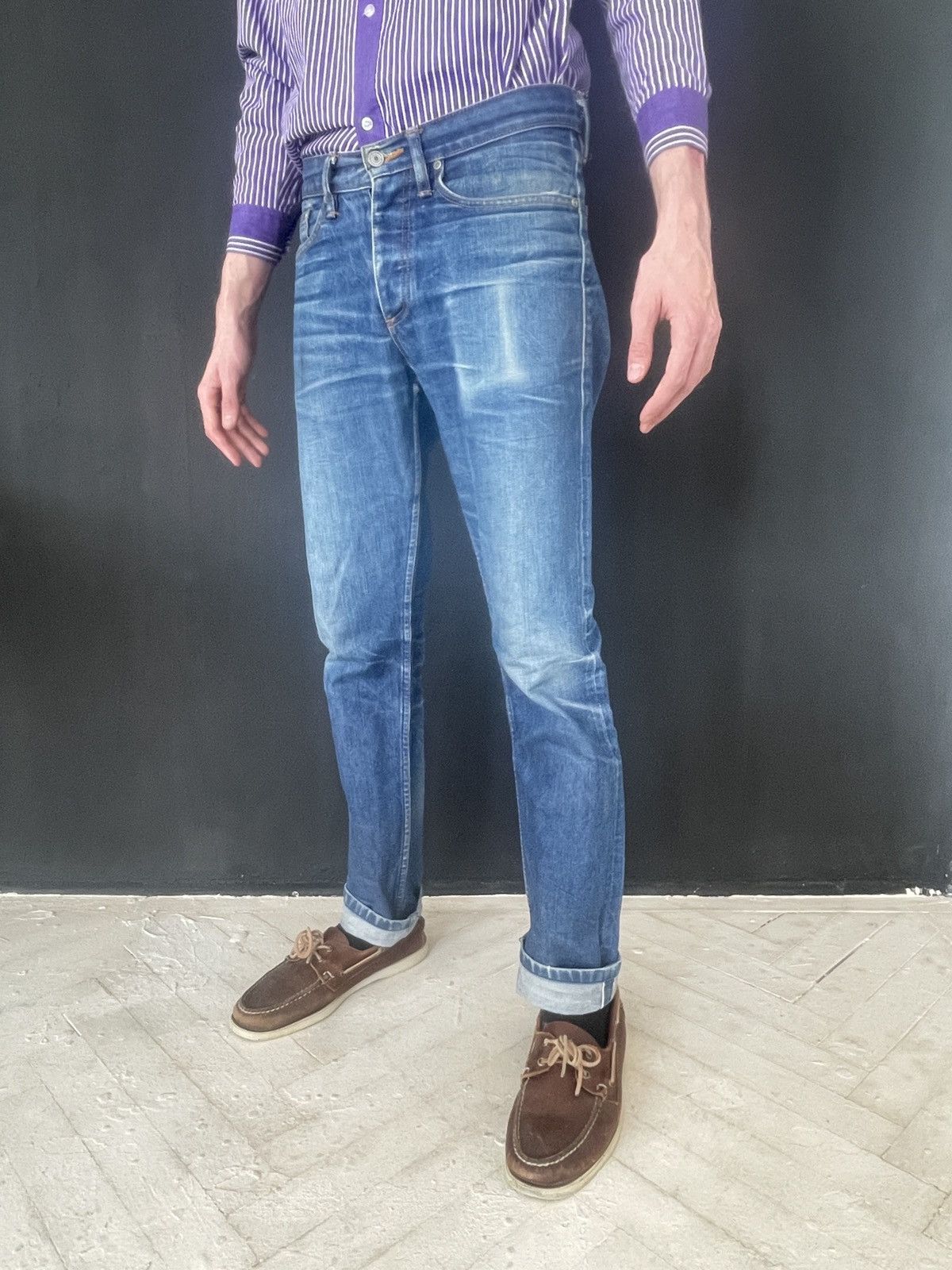 Gustin Gustin Selvedge Denim Jeans Natural Fade USA size 30 Size US 30 / EU 46 - 5 Thumbnail