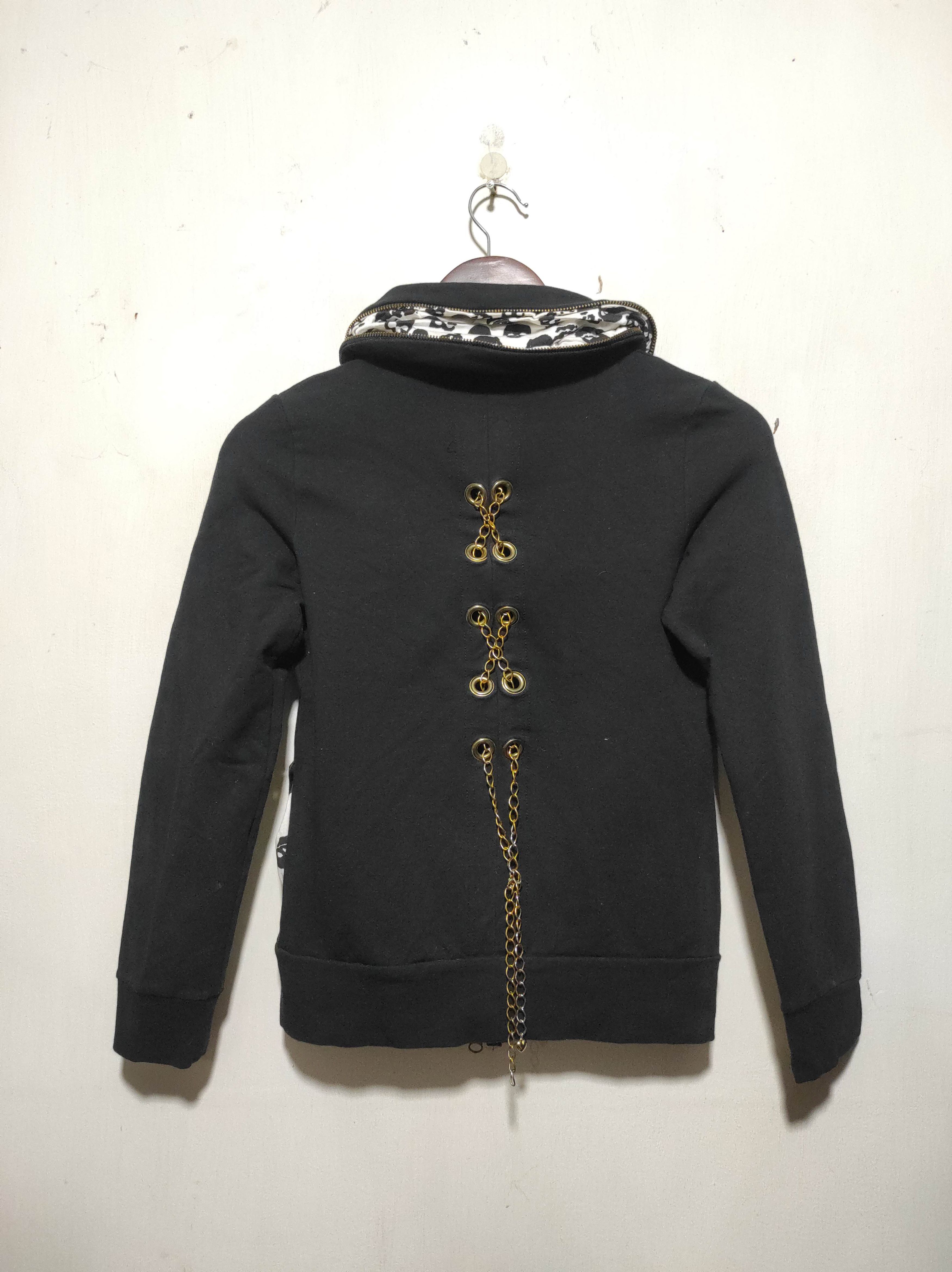 14th Addiction Black Zip Skull Sweater Ifsixwasnine Lgb Style Size XS / US 0-2 / IT 36-38 - 11 Thumbnail