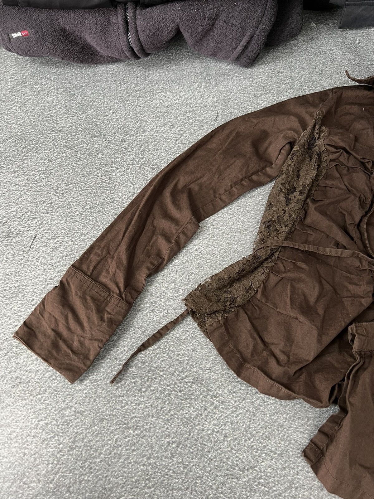 Affliction Y2k Brown Lace Up Shirt Japan Style long sleeve Size M / US 6-8 / IT 42-44 - 5 Thumbnail