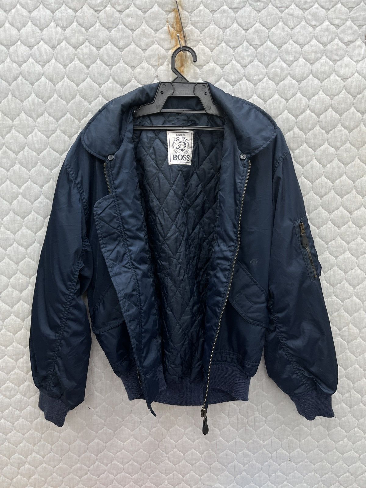 Japanese Brand × Vintage 🔥🔥🔥STEALS SUNTORY BOSS COFFEE A2 BOMBER JACKET Size US M / EU 48-50 / 2 - 8 Thumbnail