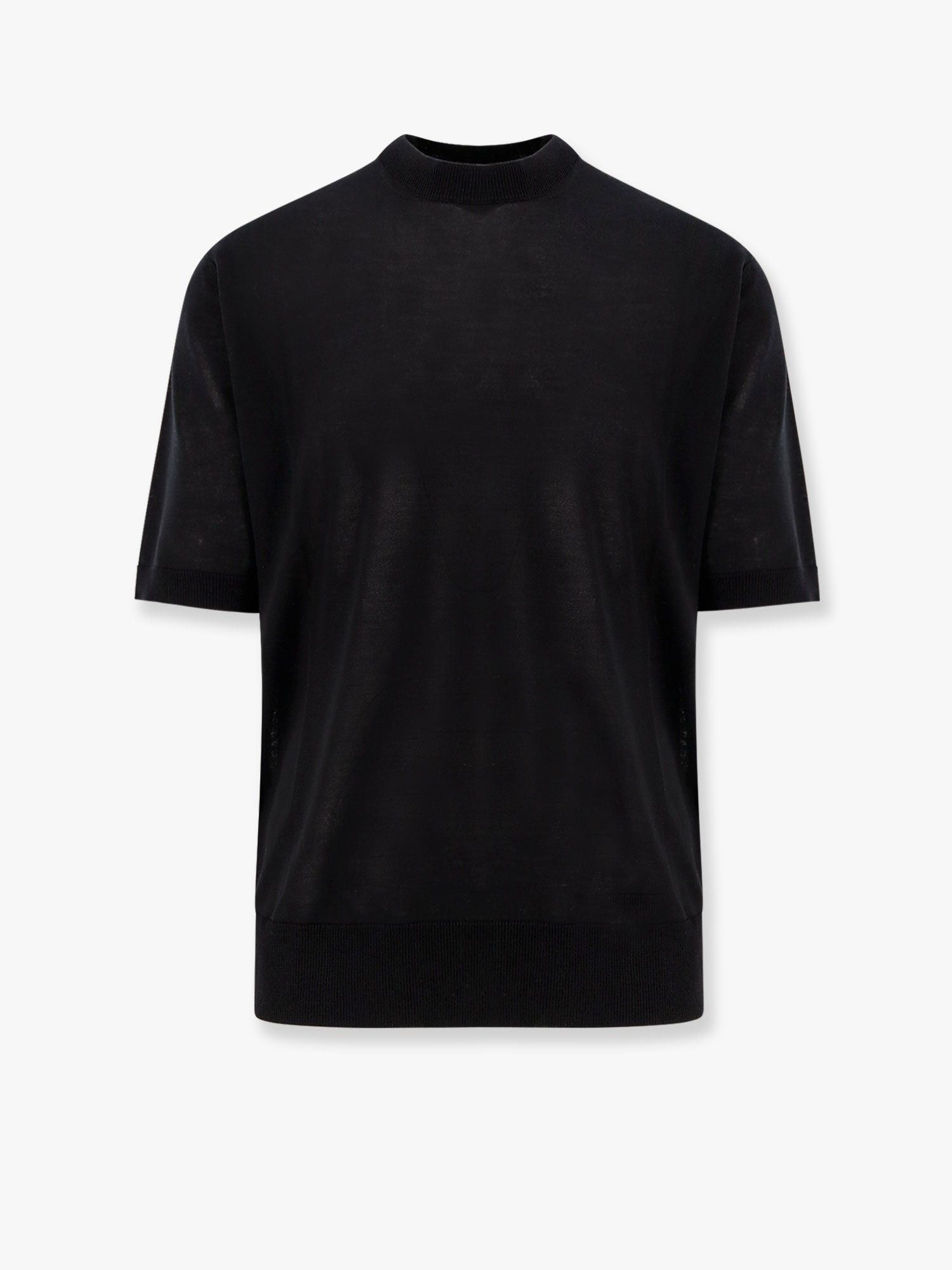 Tシャツ・カットソー LANEUS Striped cotton t-shirt with logo embroidery on the Laneus Striped Cotton T-Shirt With Logo Embroidery On The