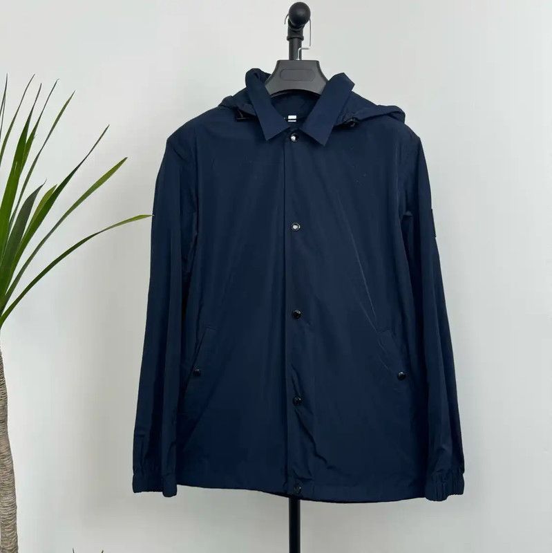 Burberry Burberry Men's Navy Polyester Outer Jacket Size US L / EU 52-54 / 3 - 1 Thumbnail