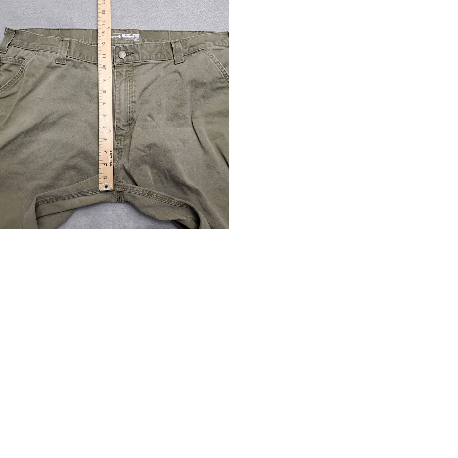 Carhartt Carhartt Pants Men 42x30 Green Twill Relaxed Carpenter Cargo Workwear B324 ARG Size US 42 / EU 58 - 10 Thumbnail