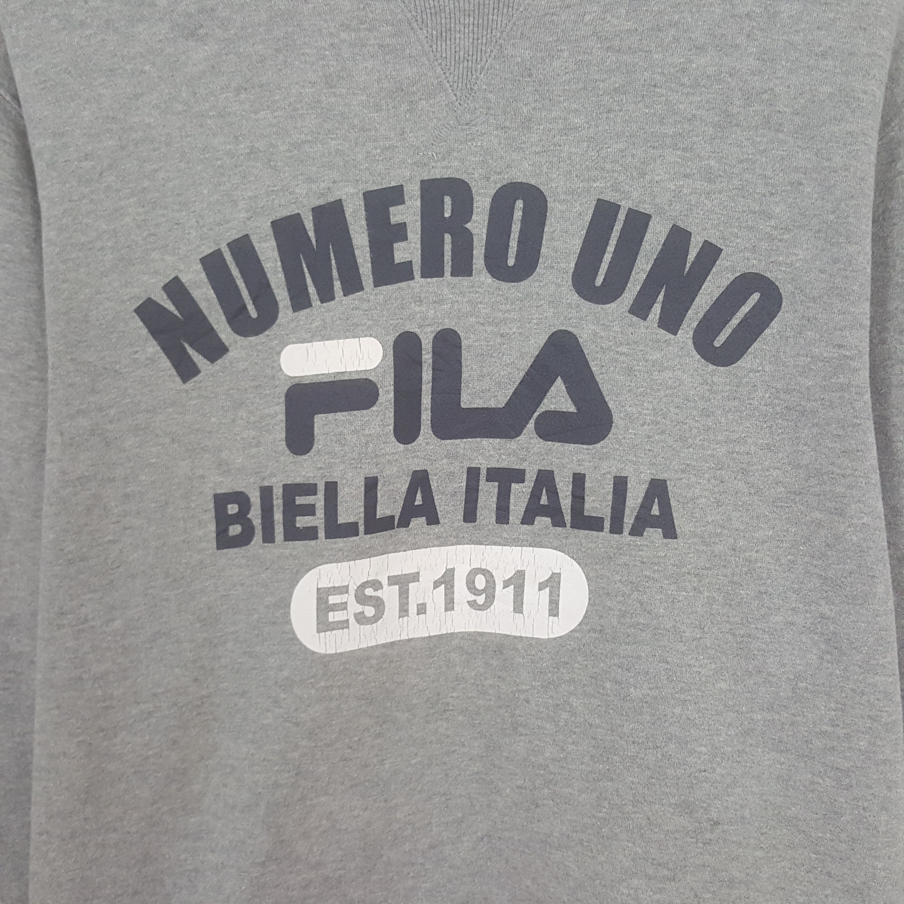 Fila Vintage Fila Number Uno Biella Italia Sweatshirt Size US M / EU 48-50 / 2 - 2 Thumbnail