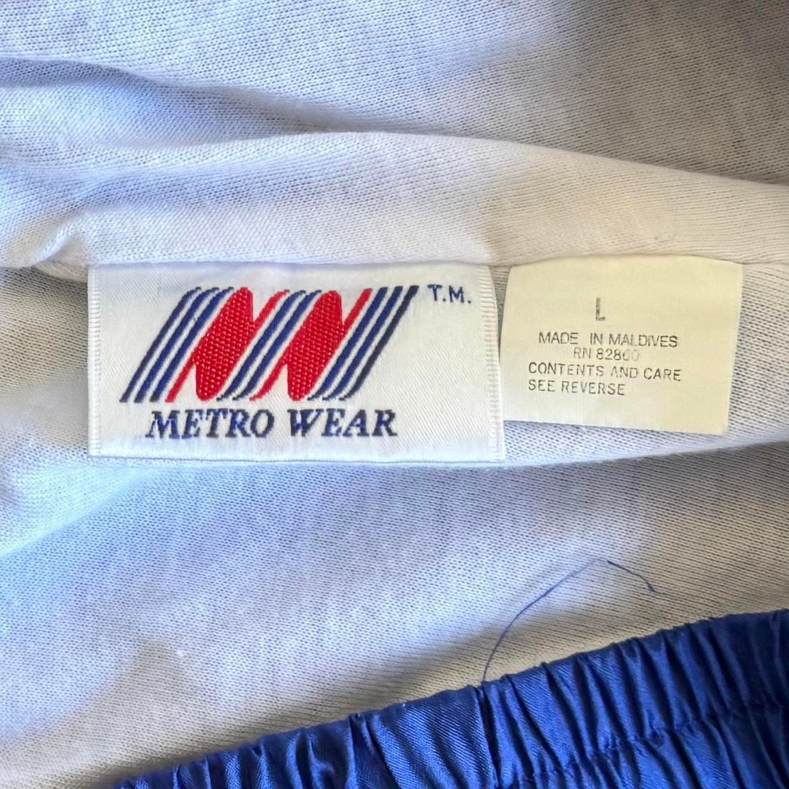 Japanese Brand × Vintage Vintage 90s Royal Blue Essential Nylon Trackpants Sweatpants Size US 32 / EU 48 - 3 Thumbnail