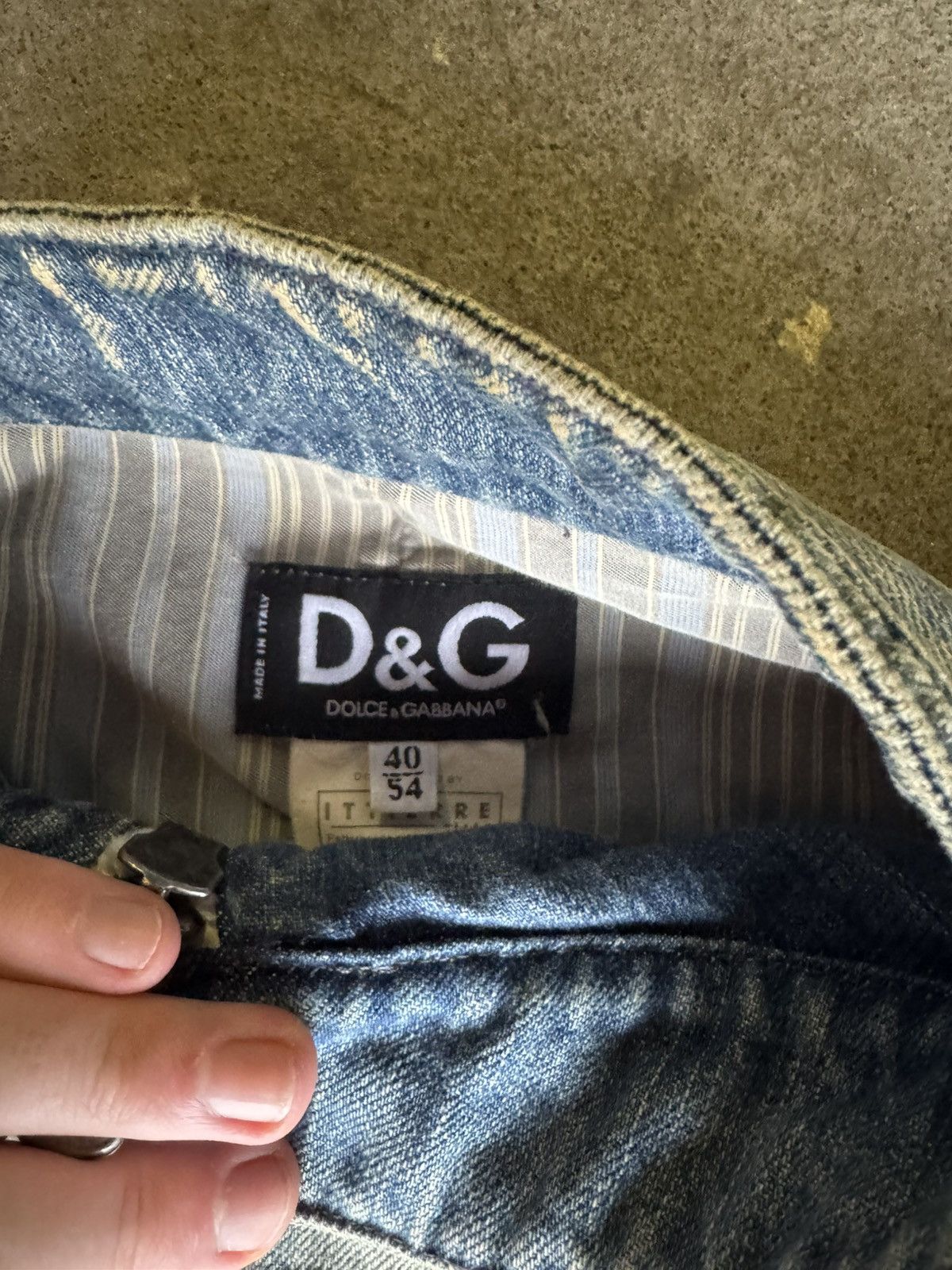 Dolce & Gabbana Dolce & Gabbana Croc Leather Panel Denim Jacket Archive Size US L / EU 52-54 / 3 - 7 Thumbnail