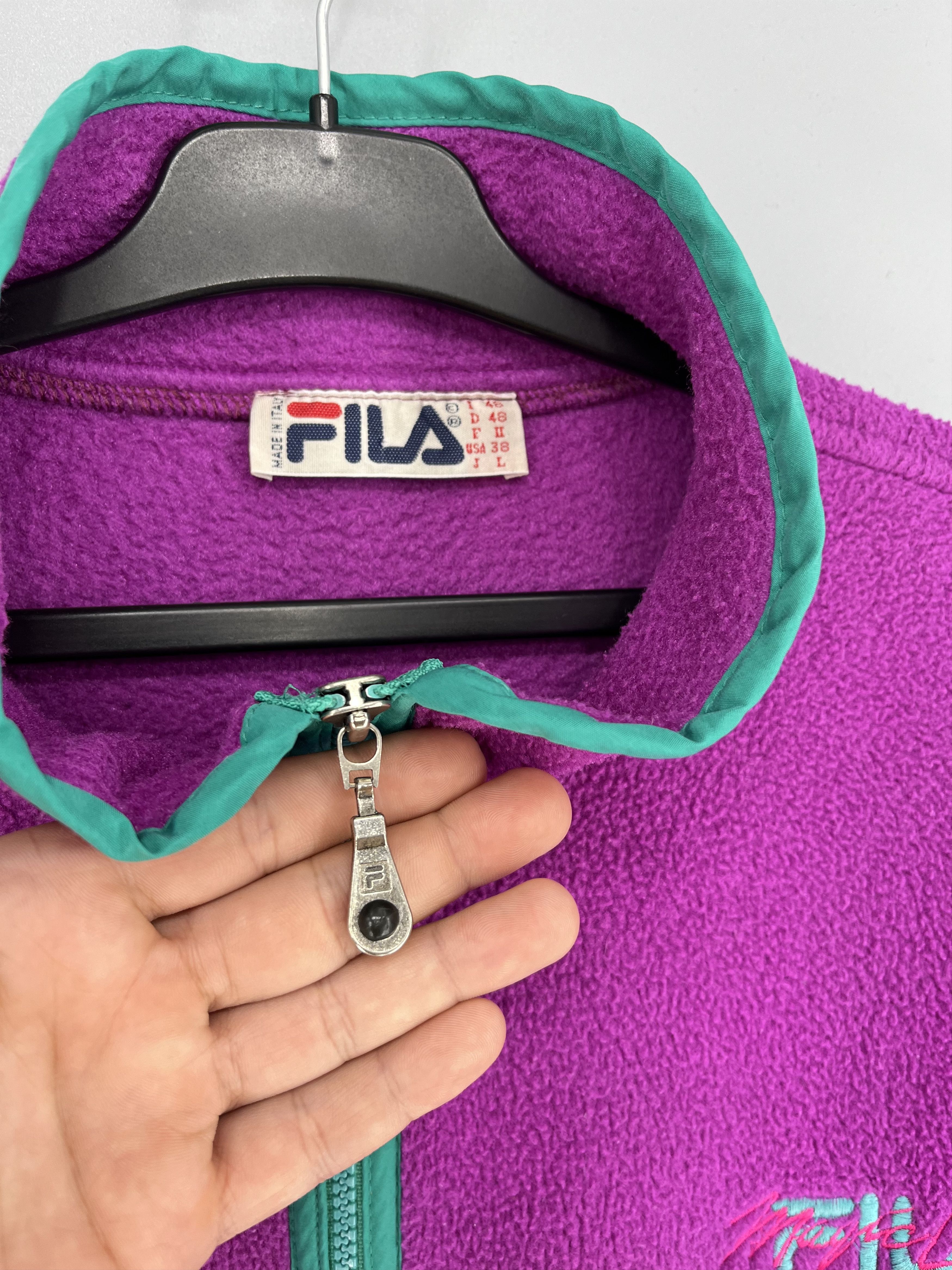 Fila Vintage Y2K Fila Fleece Sweatshirt Streetwear Skate Size US L / EU 52-54 / 3 - 7 Thumbnail