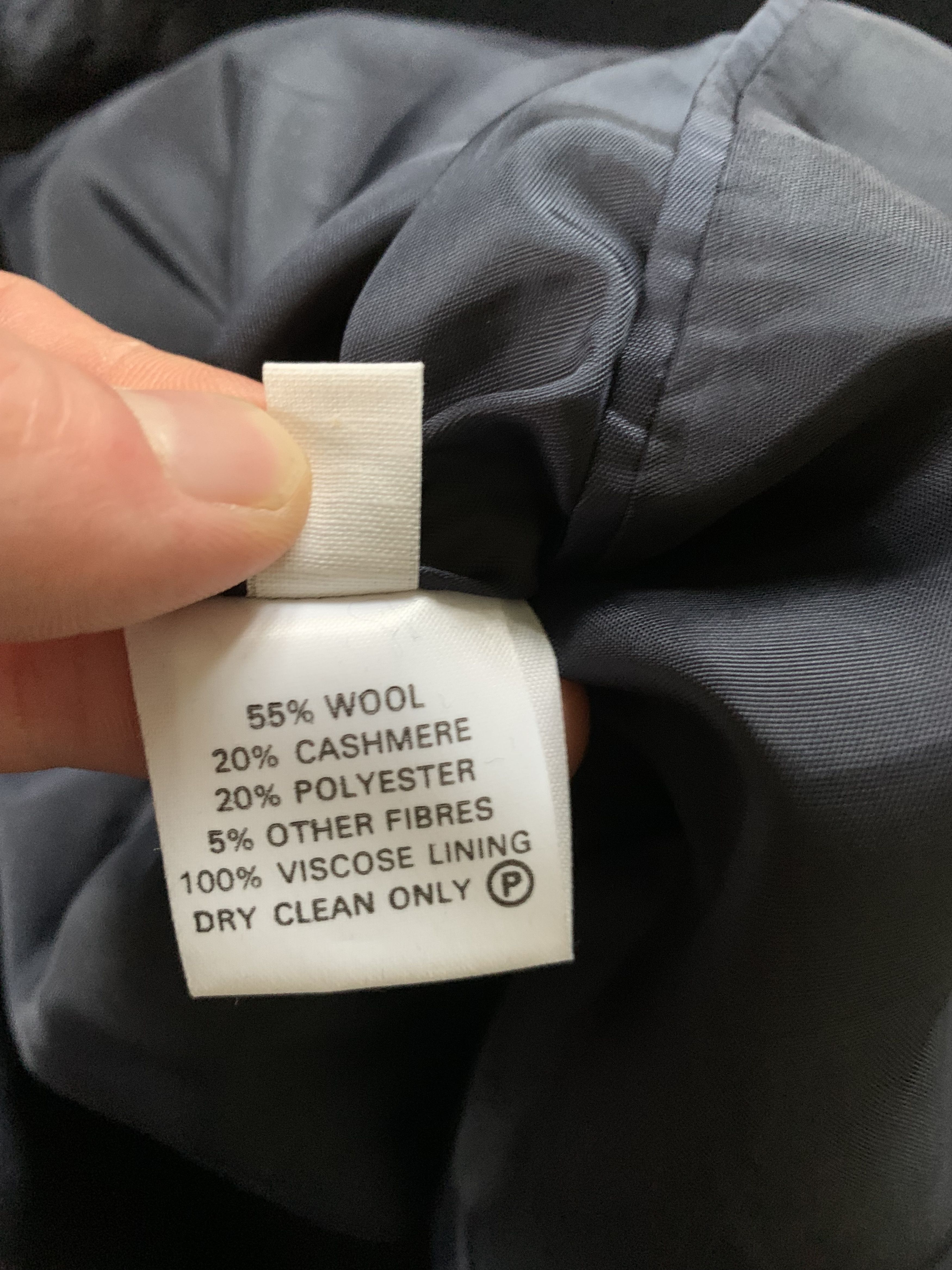 Designer × Vintage Selfridges London Long Wool Black Heavy Coat Size US XL / EU 56 / 4 - 8 Thumbnail