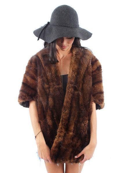 Designer 50's Chocolate Mink Vintage Fur Stole J. Danaskos Vintage Size ONE SIZE - 4 Thumbnail