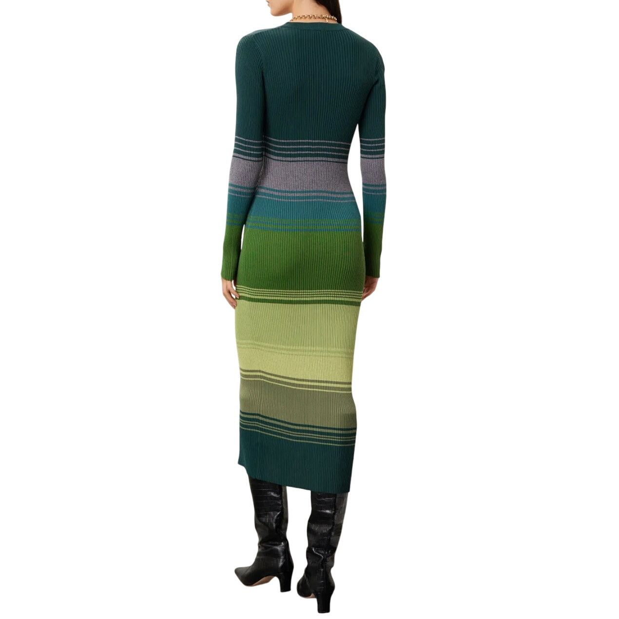 Staud STAUD Pine Forest Shoko Dress in Green, Size M Size M / US 6-8 / IT 42-44 - 3 Thumbnail