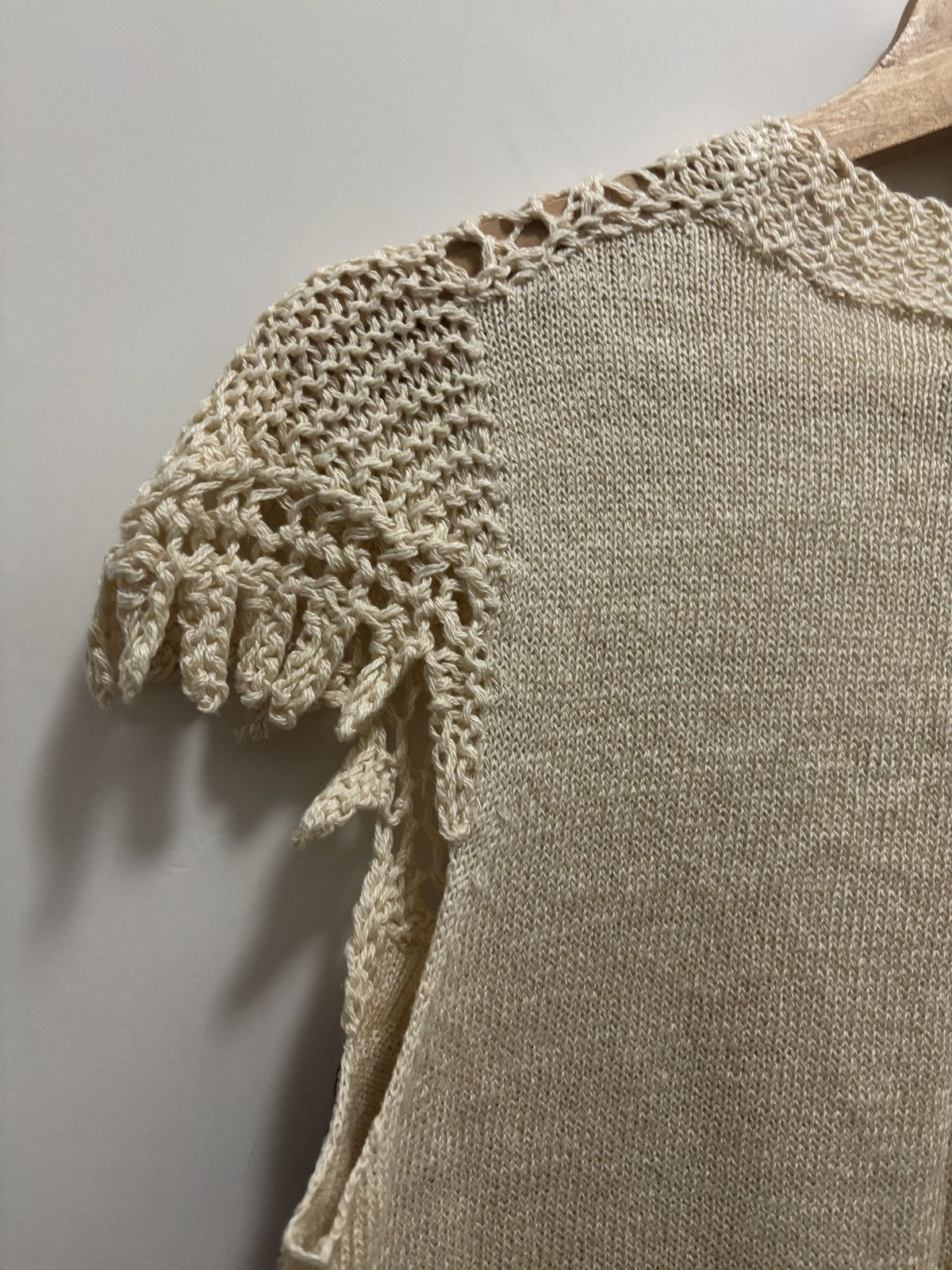 Dries Van Noten Dries Van Noten Cream Cardigan Size S / US 4 / IT 40 - 3 Thumbnail