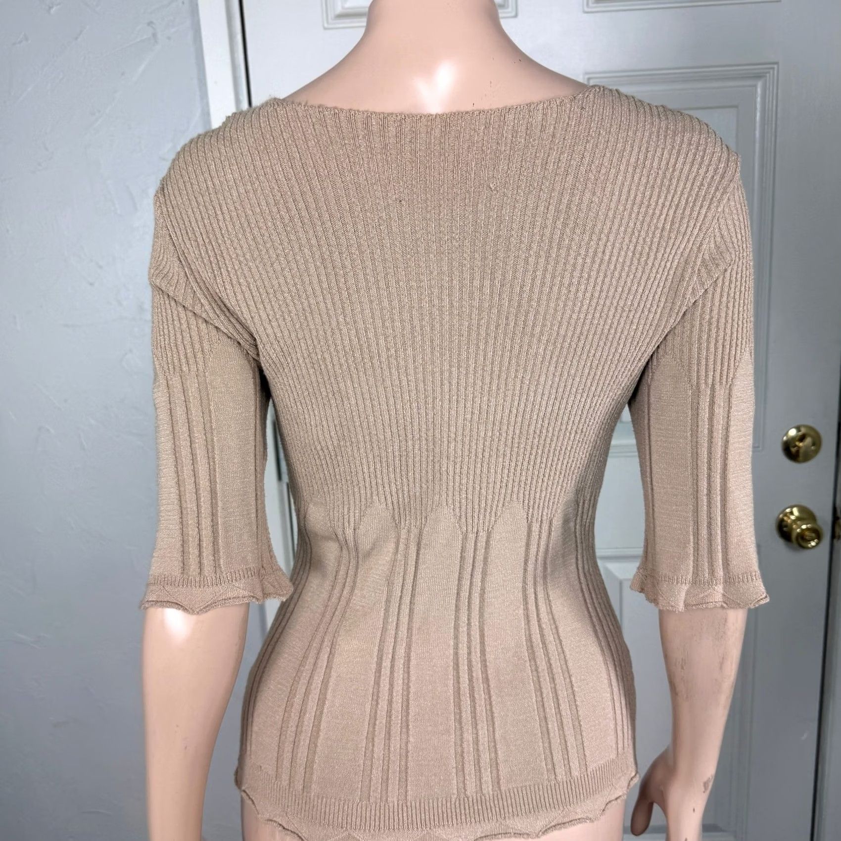 Vintage Vintage WOW Couture Shirt Large Knit Leather Lace Western Embroidered Y2K Beach Women Casual Size L / US 10 / IT 46 - 4 Thumbnail
