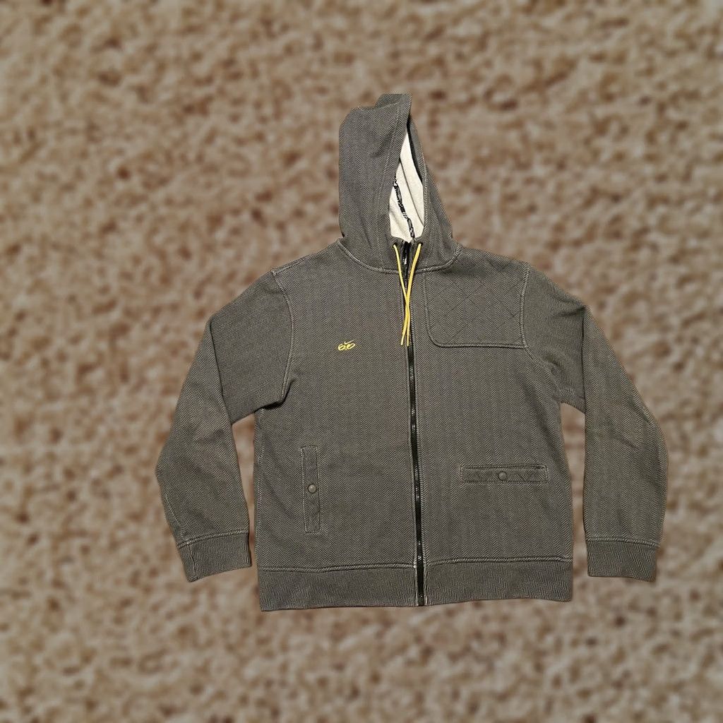 Nike Nike 6.0 Y2K Herringbone Full Zip Hoodie Sweatshirt Gray Skateboarding Men's L Size US L / EU 52-54 / 3 - 1 Thumbnail