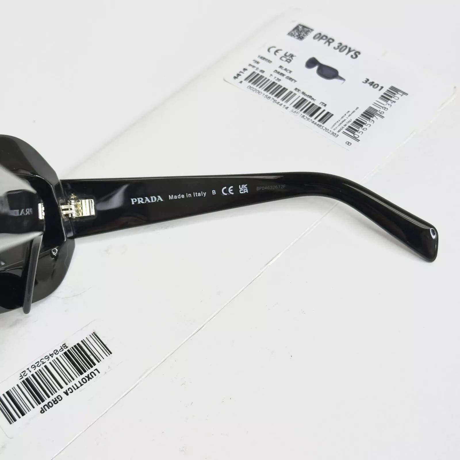 Prada PRADA Futuristic Black Wrap PR30YS 30Y Fashion Sunglasses Size ONE SIZE - 2 Thumbnail