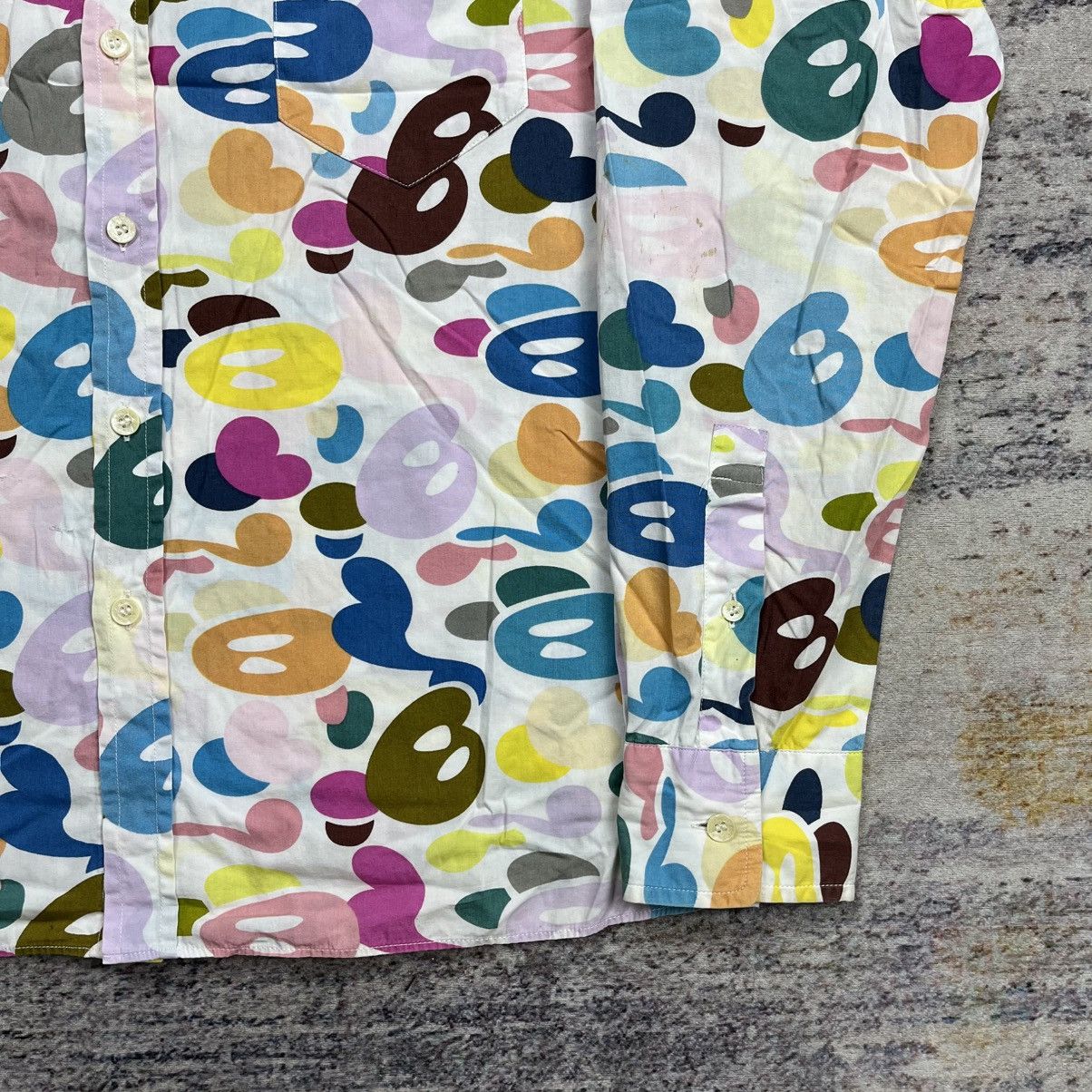 Bape Bape baby milo candy button down shirt Size US S / EU 44-46 / 1 - 4 Thumbnail