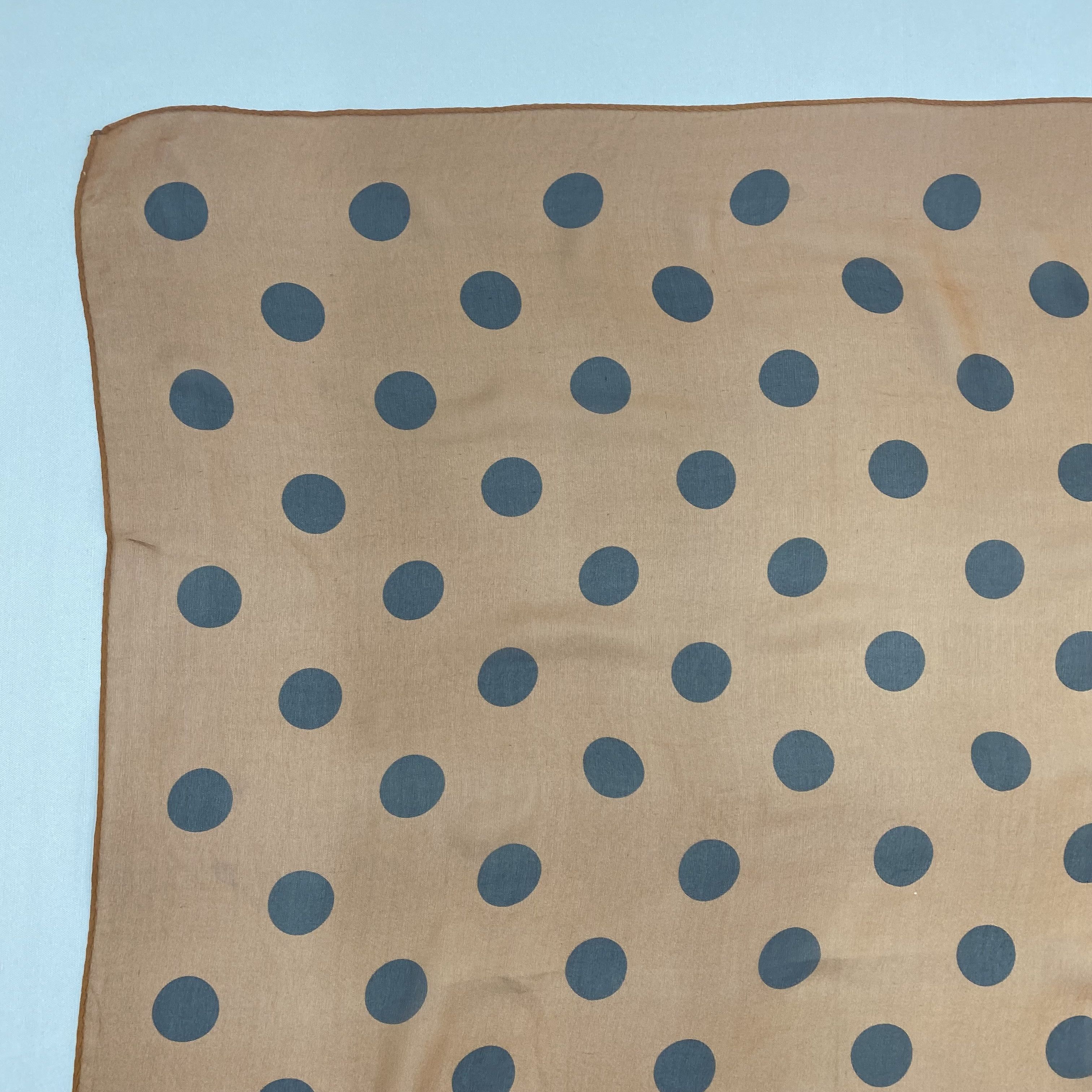 Japanese Brand Vintage Polka Dot SILK Scarf Twill Stole Wraps Scarves Size ONE SIZE - 7 Thumbnail