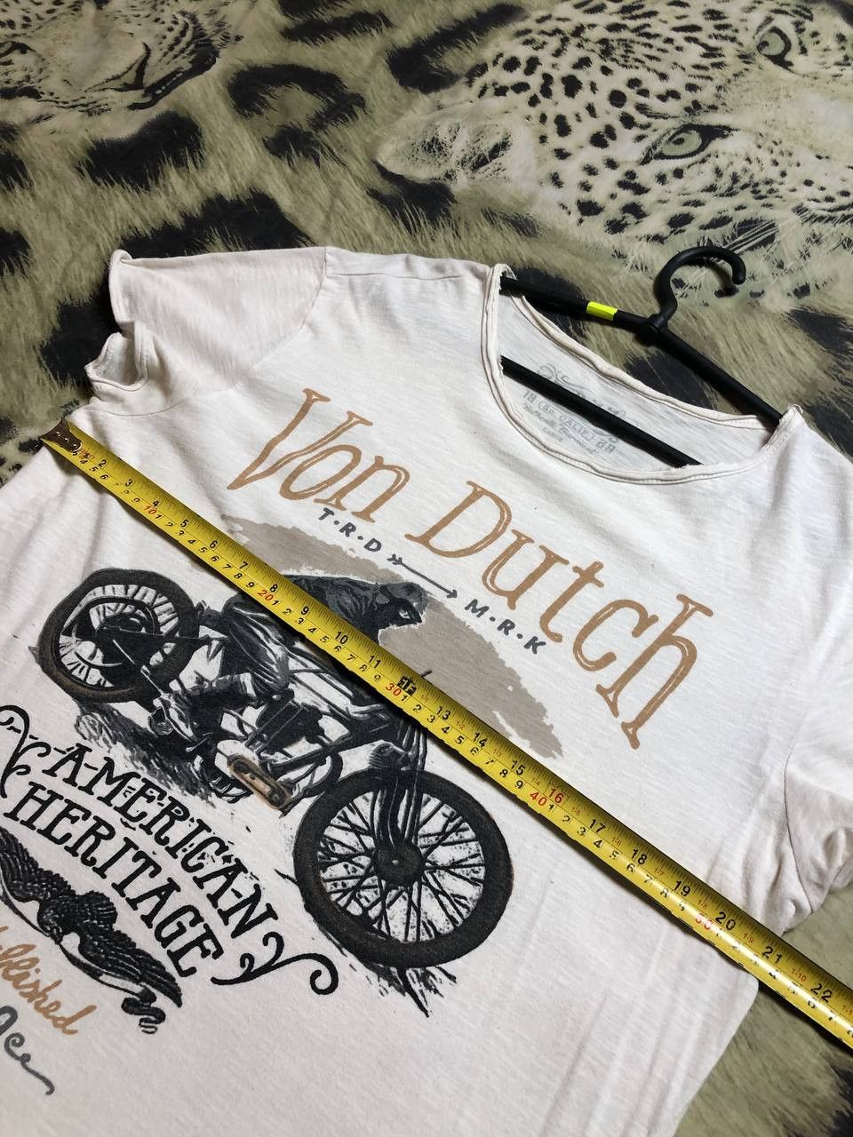 Von Dutch Von Dutch Big Heritage Motorcycle Print Crew Neck T-Shirt Size US L / EU 52-54 / 3 - 10 Thumbnail